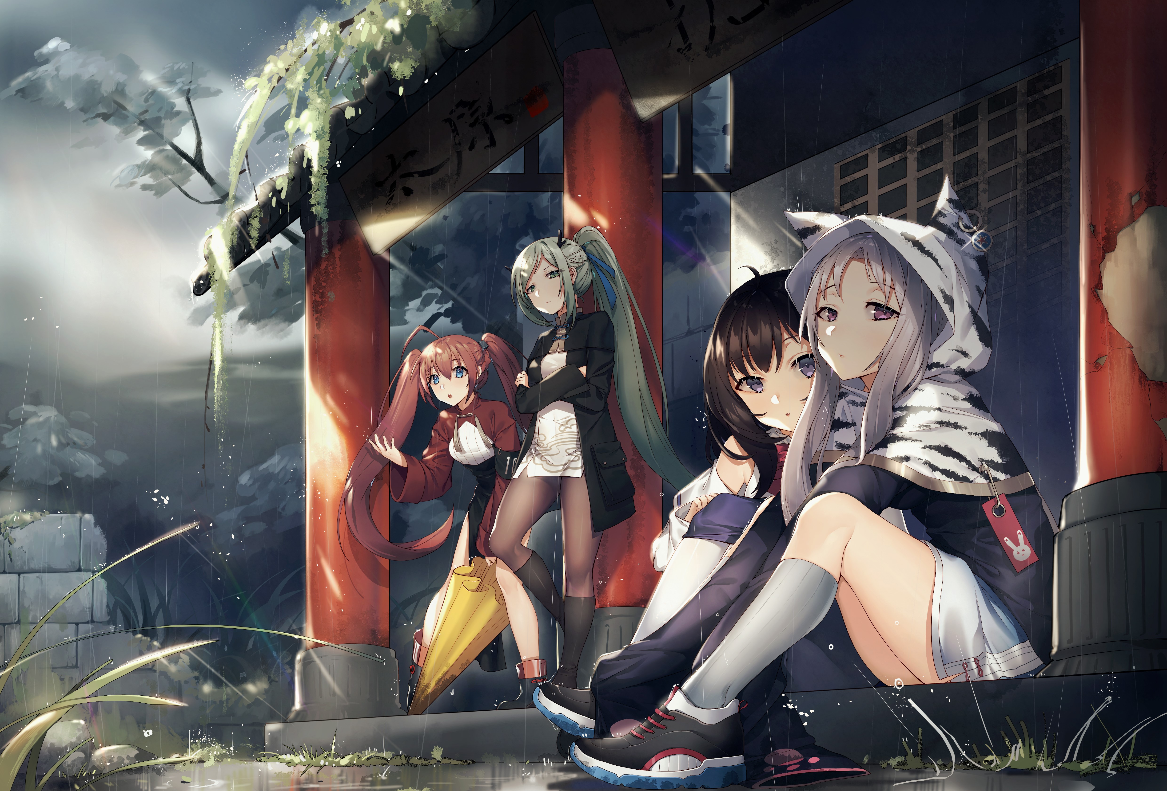 anime girl, anime, artist, artwork, digital art, hd, 4k, HD Wallpaper