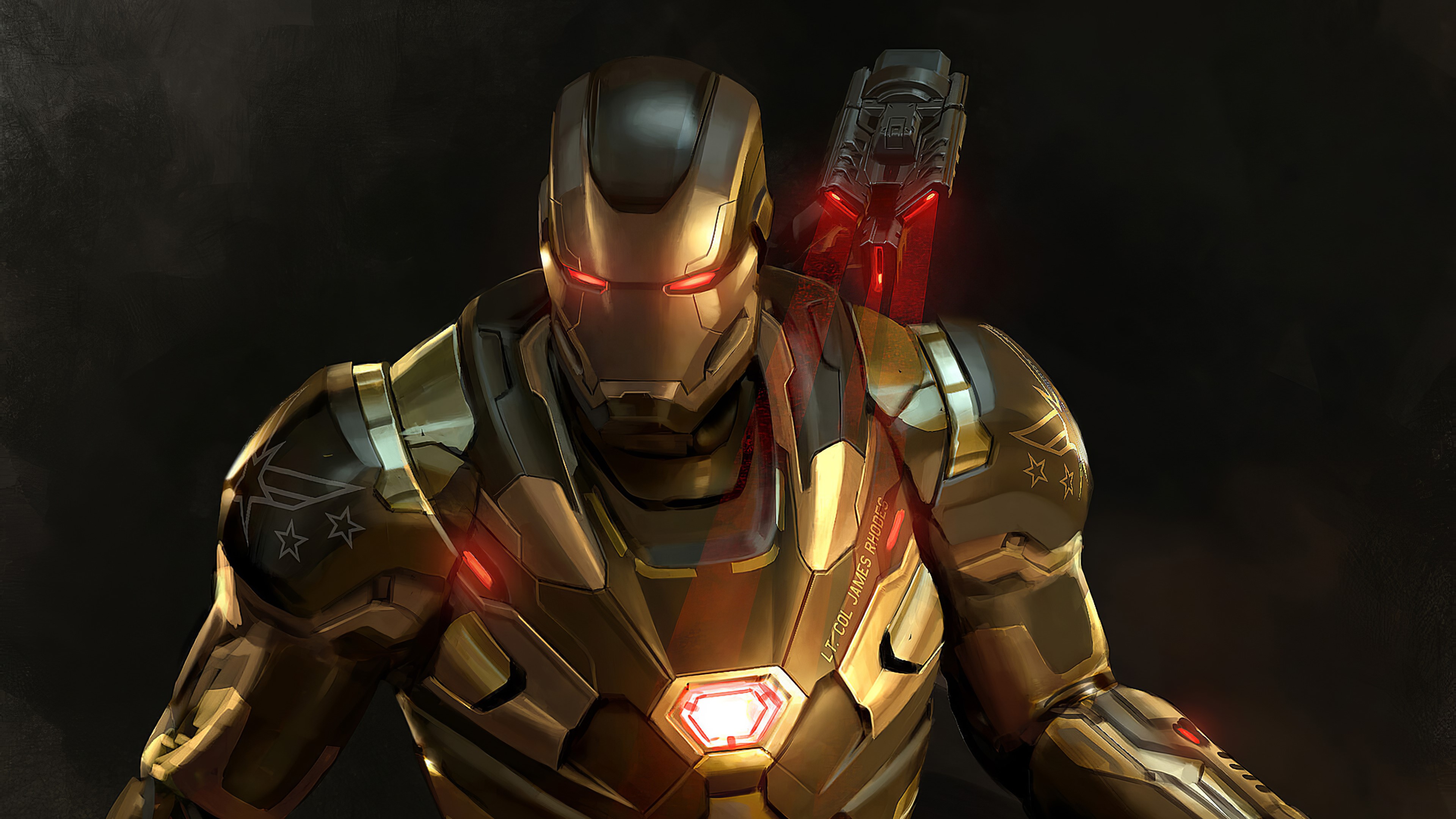 war machine, superheroes, artwork, digital art, artstation, hd, 4k, HD Wallpaper