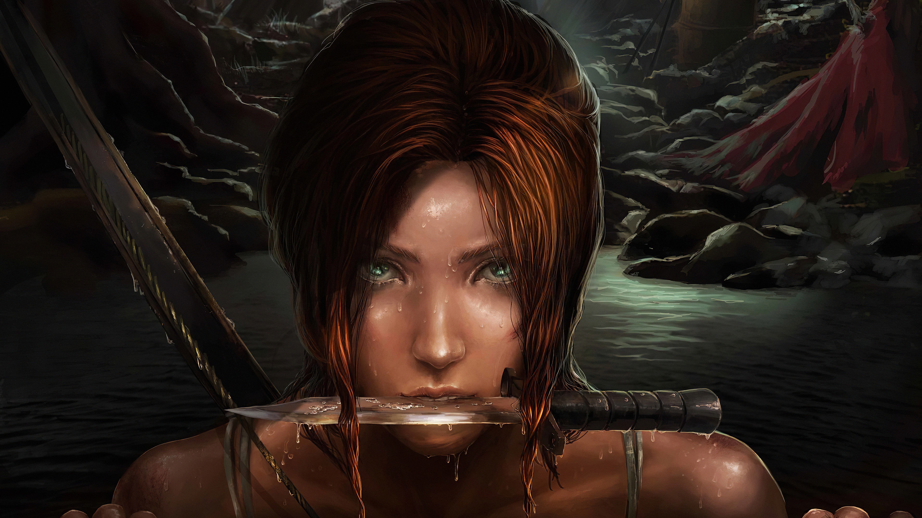 tomb raider, hd, 4k, artwork, games, arstation, HD Wallpaper