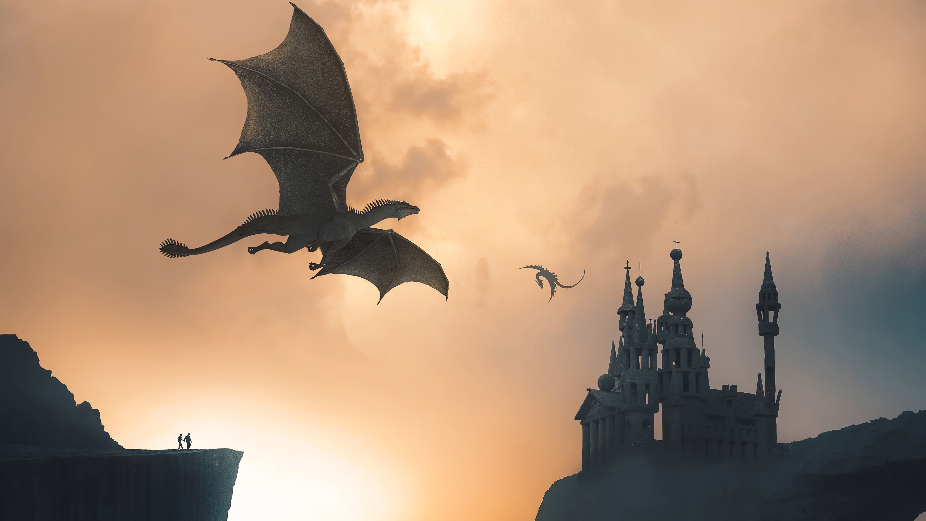 dragon, artist, artwork, digital art, hd, 4k, HD Wallpaper
