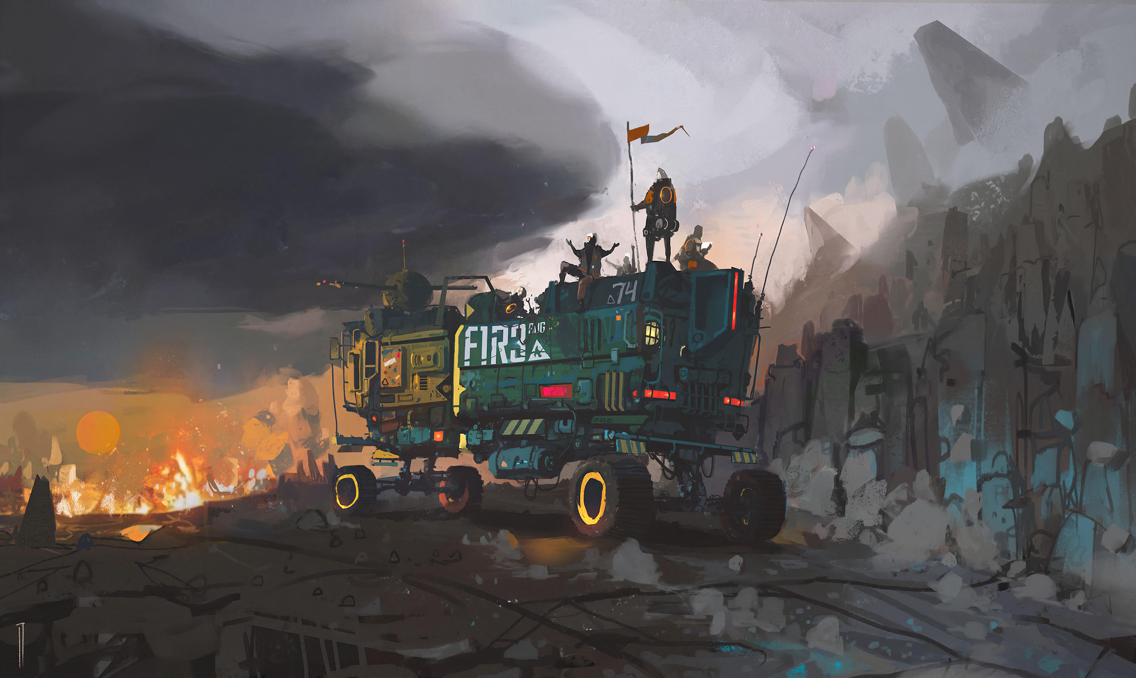 scifi, artist, artwork, digital art, hd, 4k, deviantart, HD Wallpaper