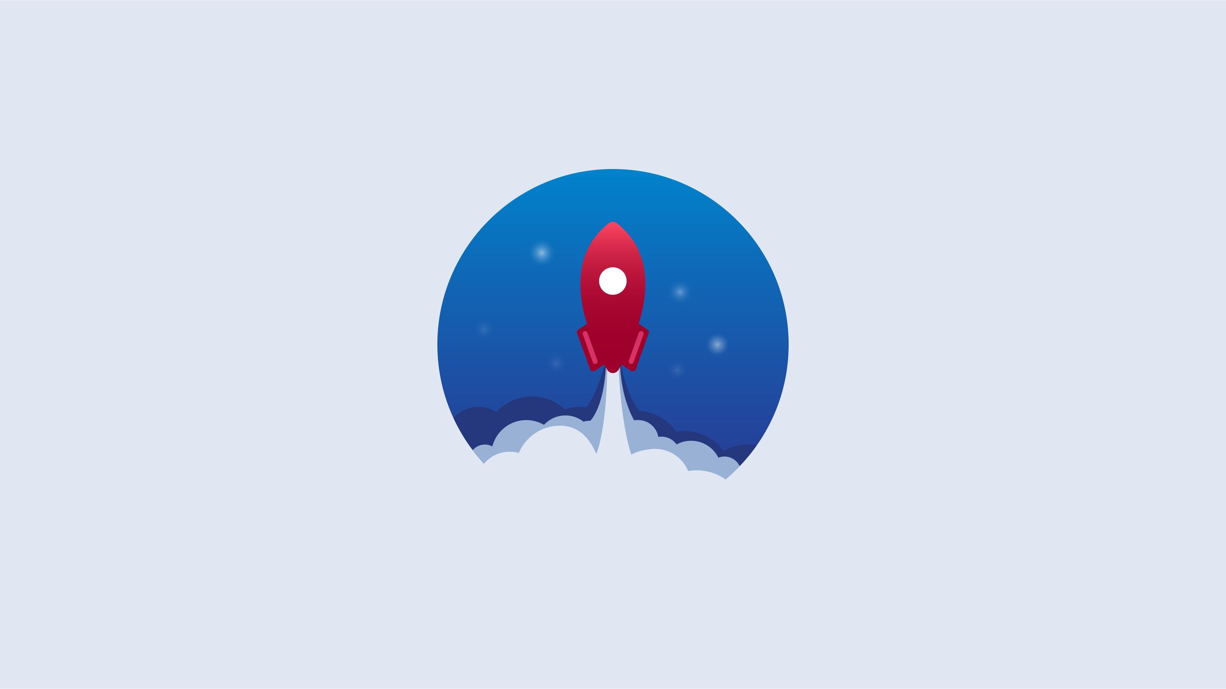 rocket, minimalism, minimalist, artist, artwork, digital art, hd, 4k, HD Wallpaper