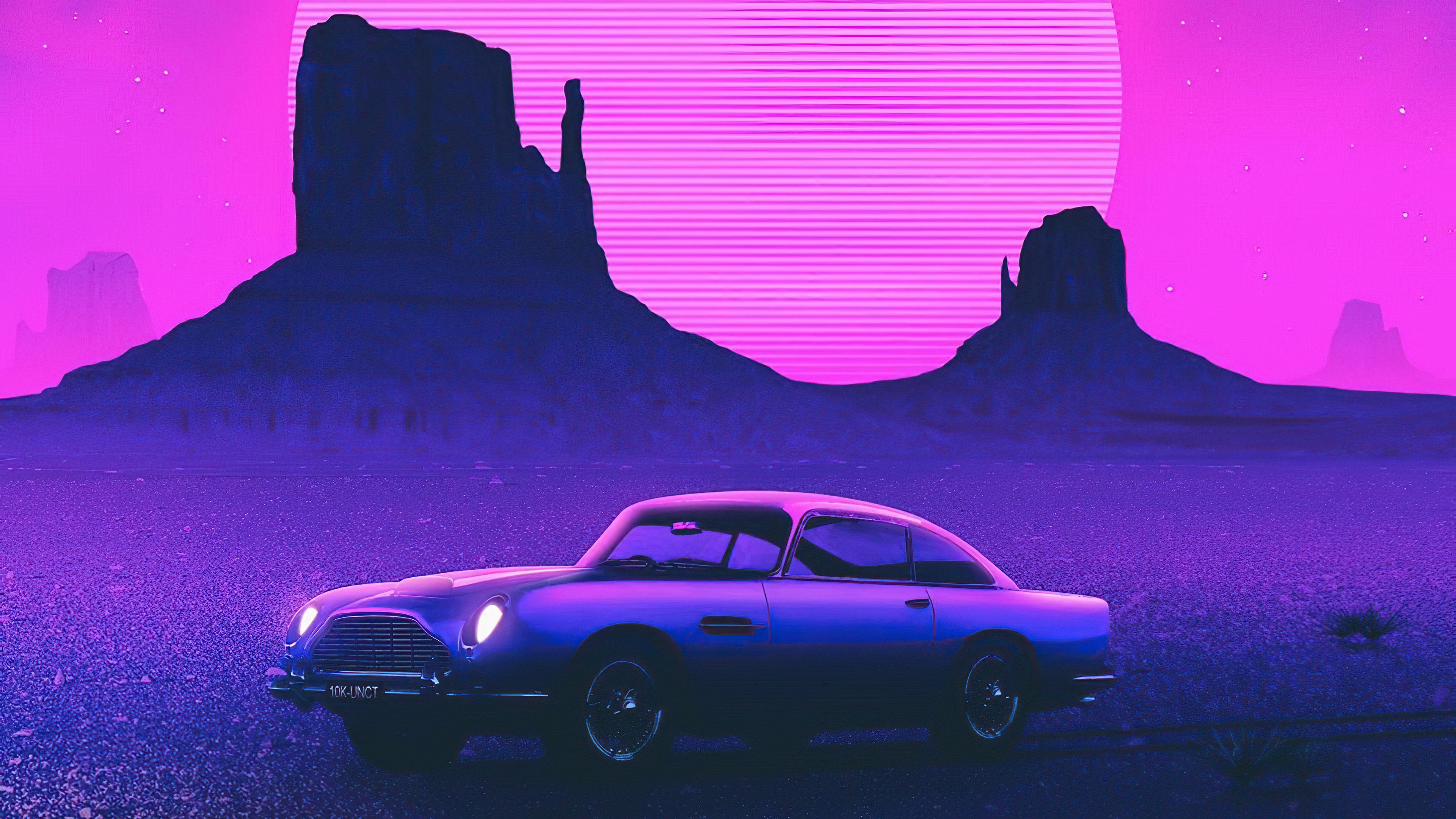 retro, retrowave, artist, artwork, digital art, hd, 4k, HD Wallpaper