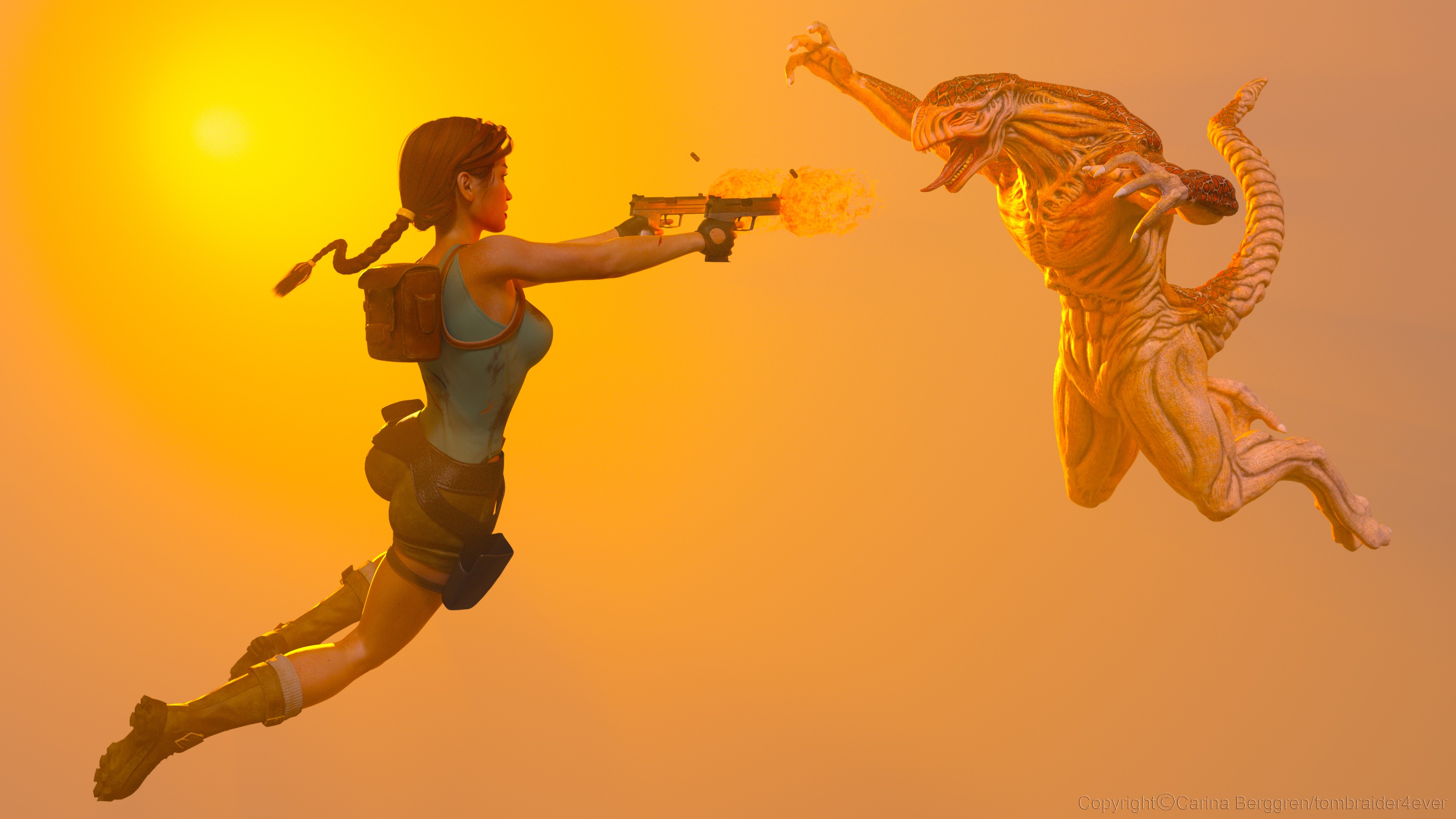 lara croft, tomb raider, games, hd, 4k, deviantart, HD Wallpaper