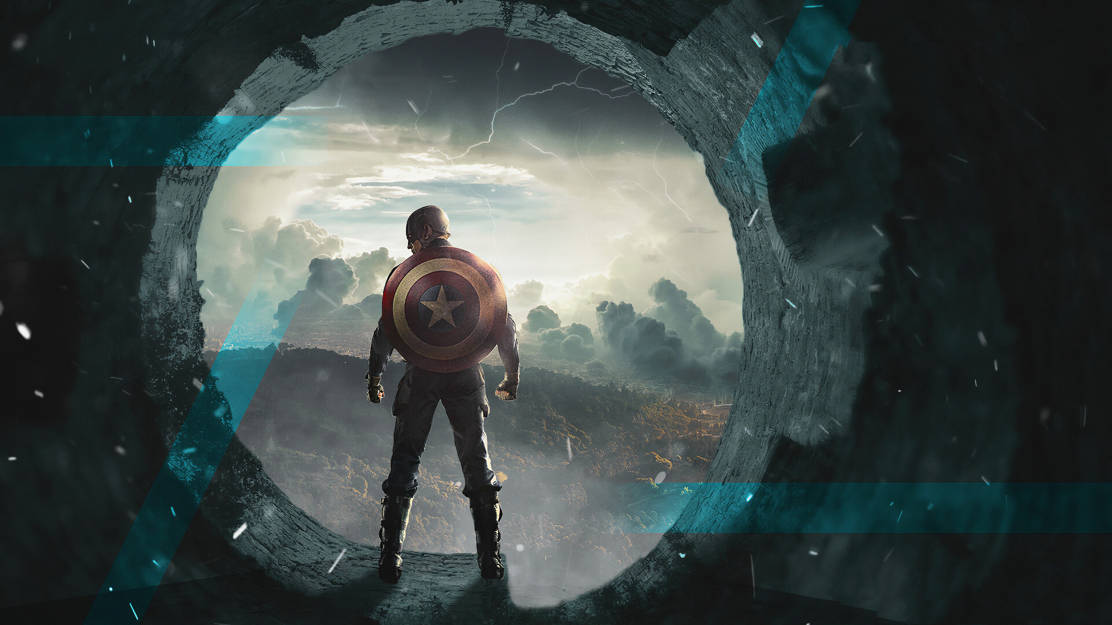 captain america, hd, 4k, superheroes, artwork, HD Wallpaper
