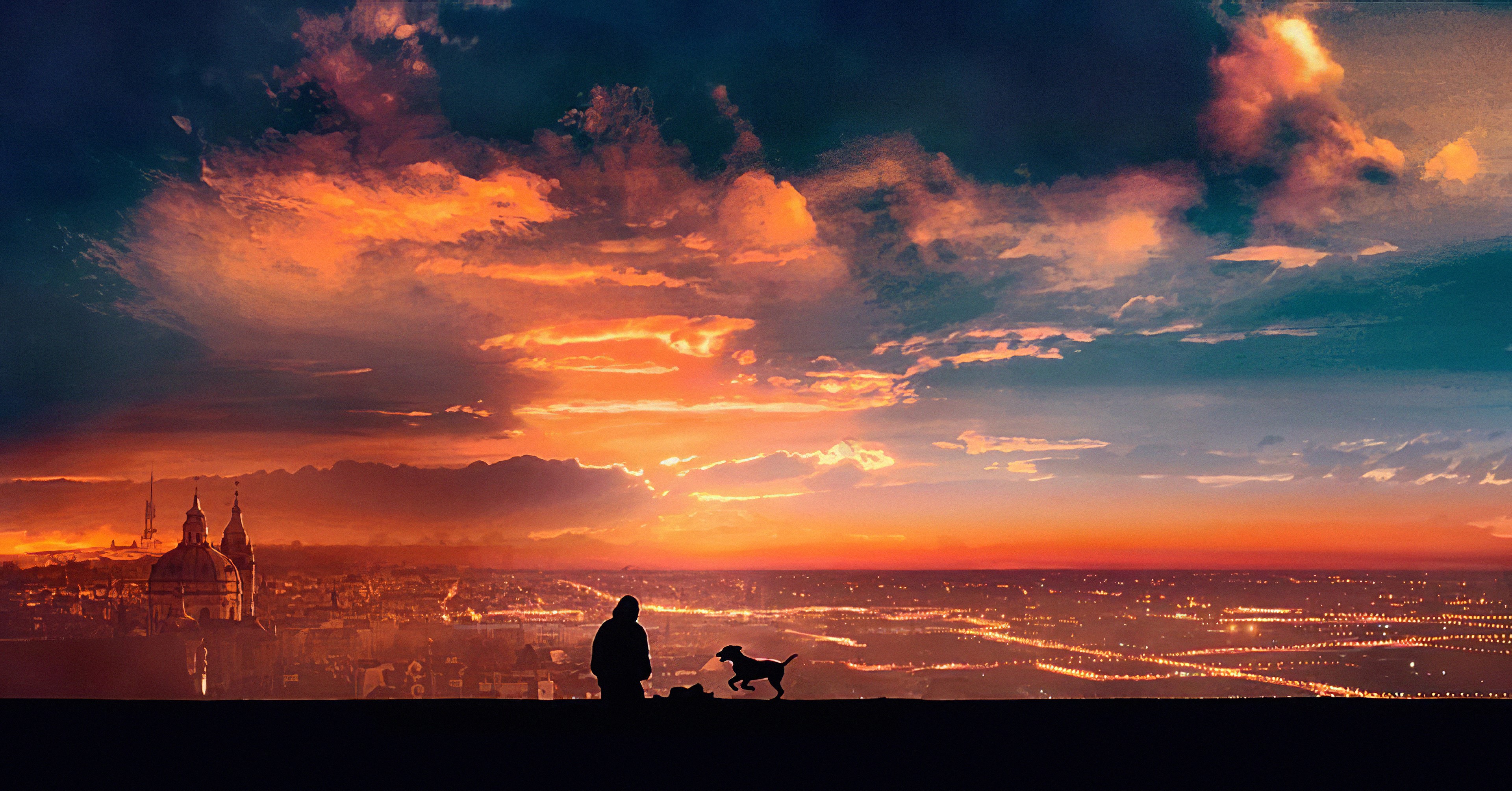 dog, artist, artwork, digital art, hd, 4k, deviantart, HD Wallpaper