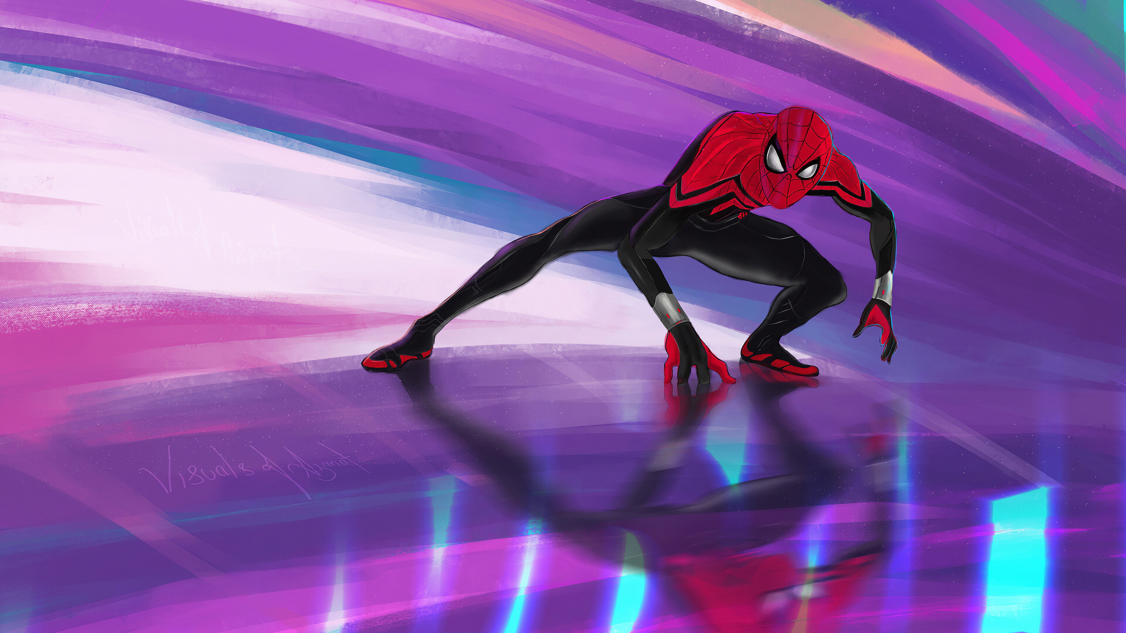 spiderman, hd, 4k, superheroes, artwork, digital art, art, artstation, HD Wallpaper