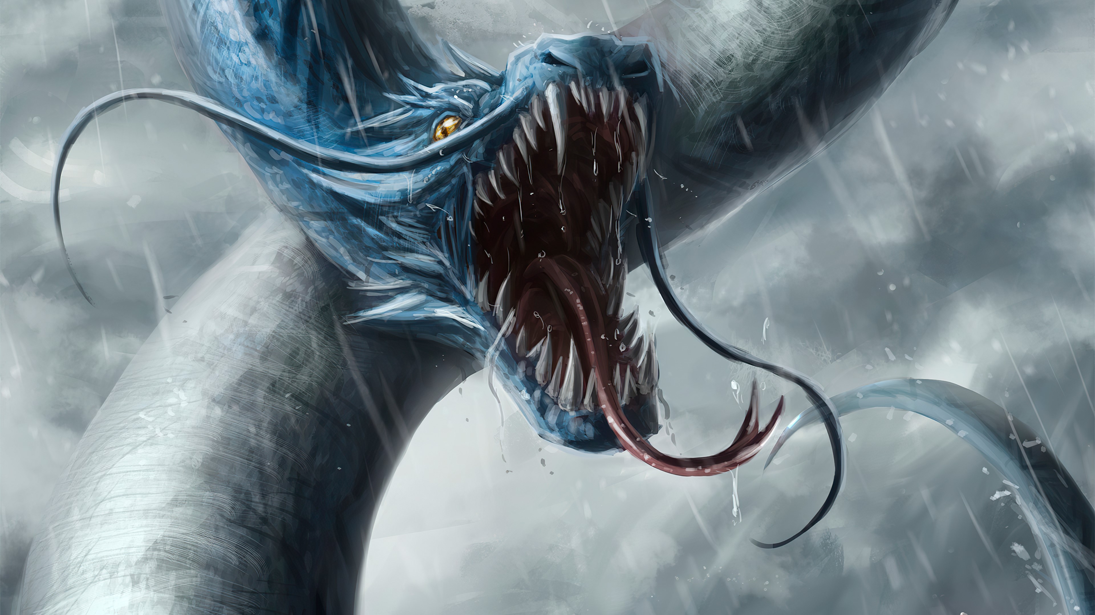 dragon, artist, artwork, digital art, hd, 4k, artstation, HD Wallpaper