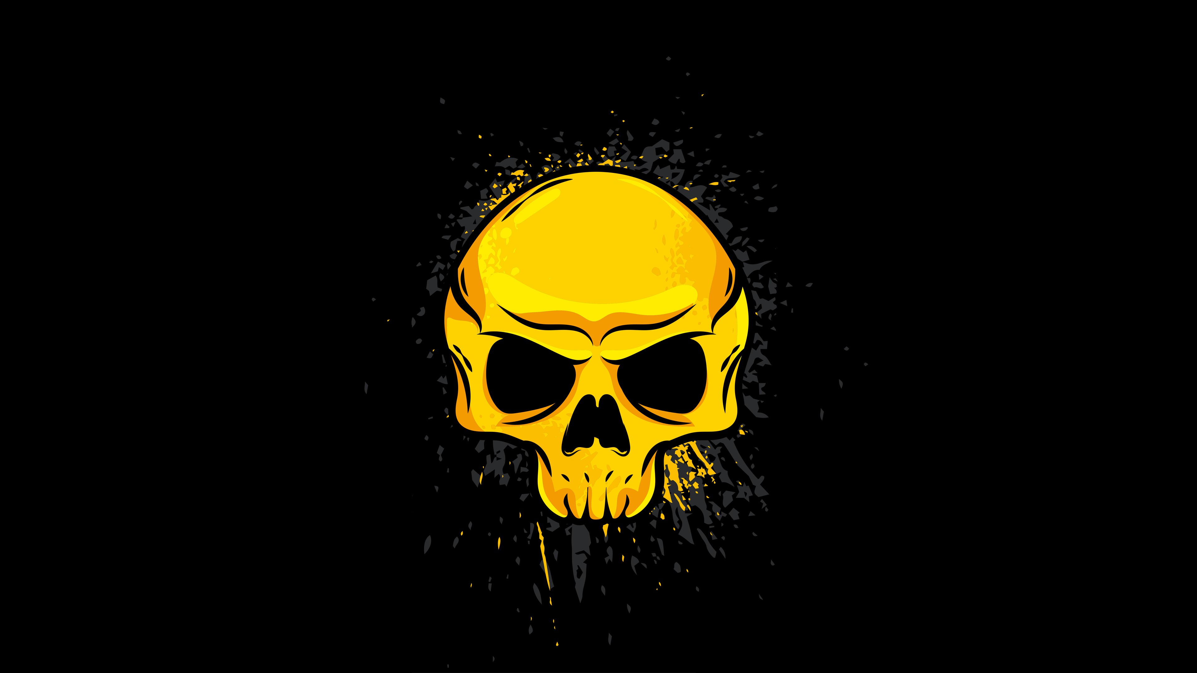 skull, artist, artwork, digital art, hd, 4k, HD Wallpaper