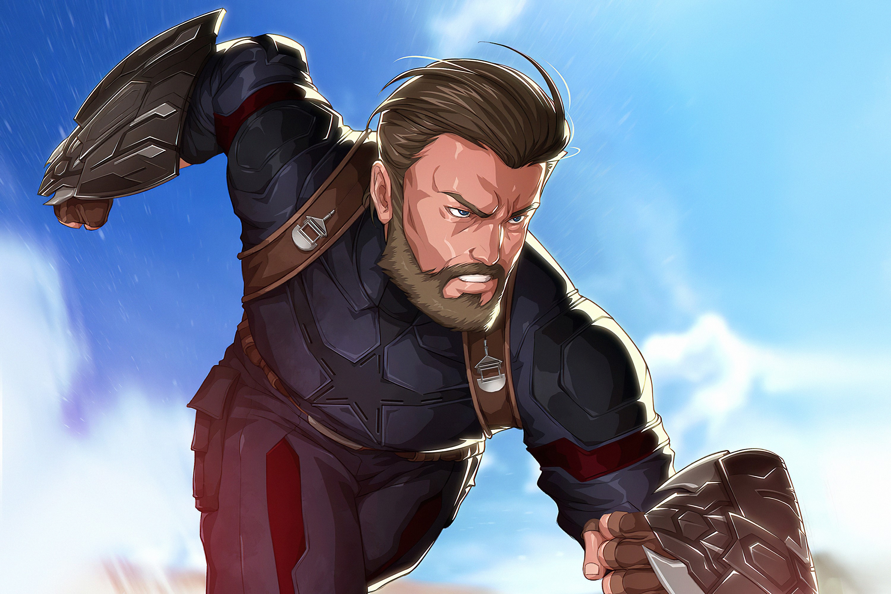 captain america, hd, superheroes, artwork, artstation, HD Wallpaper