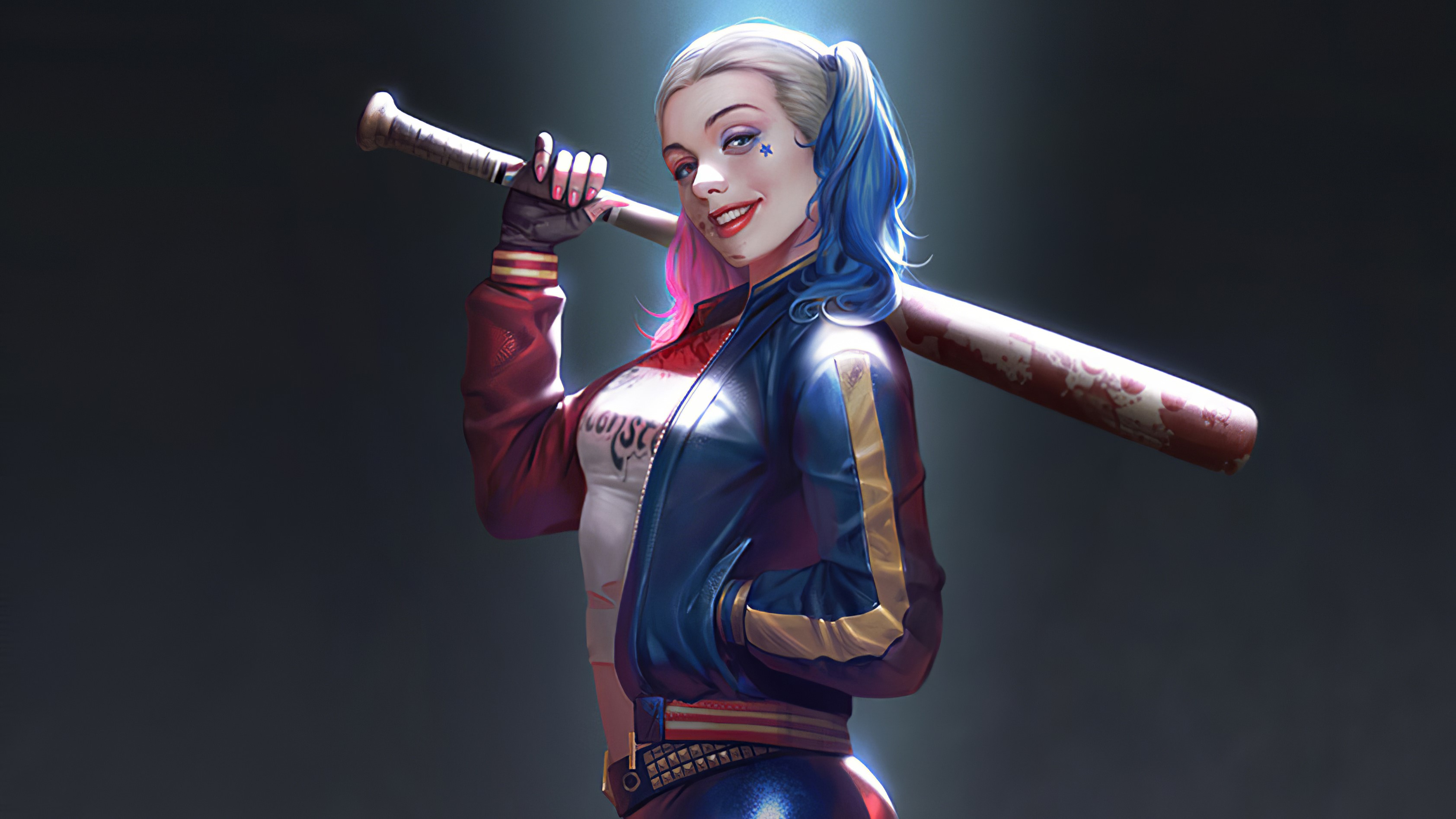 harley quinn, hd, superheroes, supervillain, artwork, artstation, 4k, HD Wallpaper