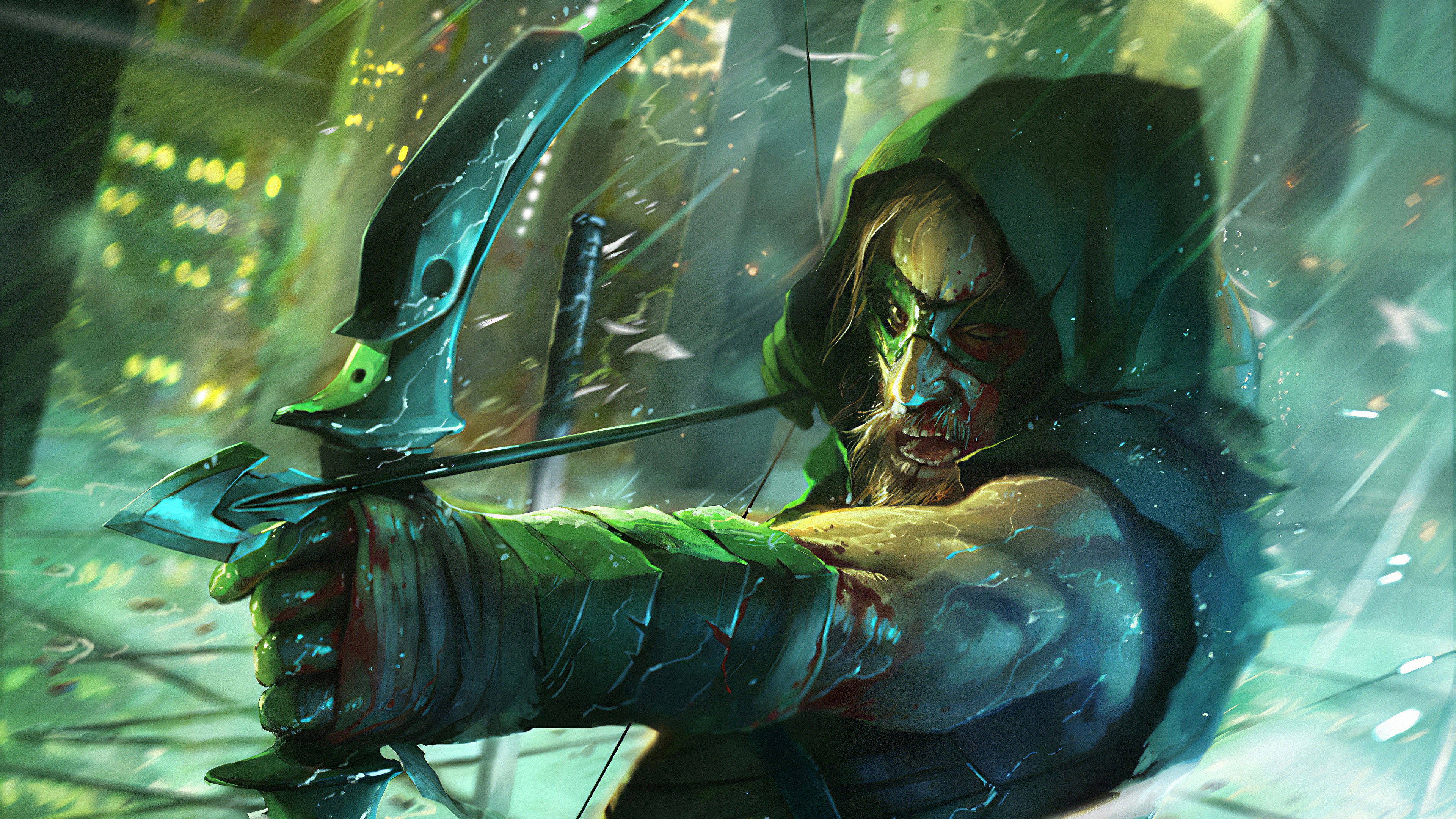 arrow, hd, 4k, superheroes, artwork, artstation, HD Wallpaper