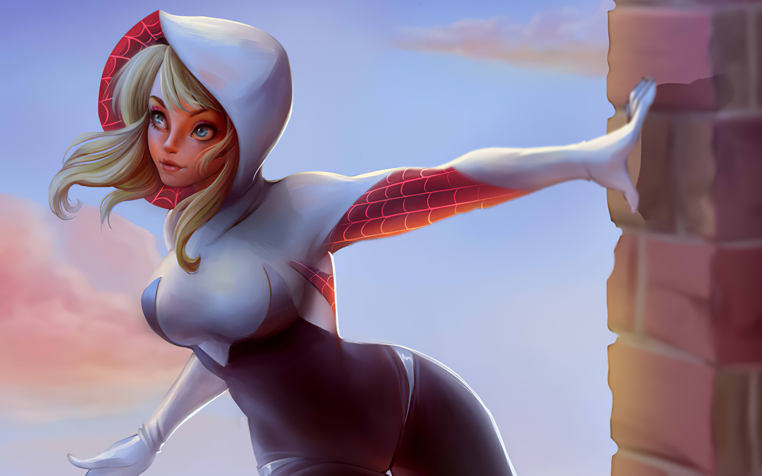 gwen stacy, gwen, superheroes, hd, 4k, artist, artwork, digital art, artstation, HD Wallpaper