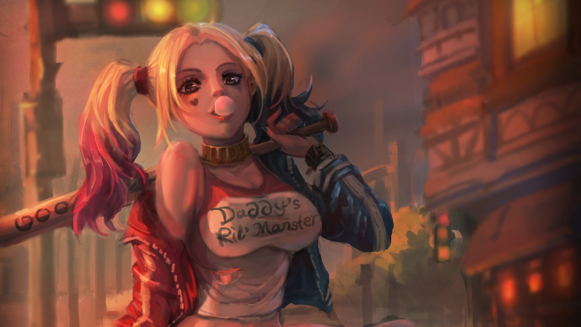 harley quinn, hd, superheroes, artwork, HD Wallpaper