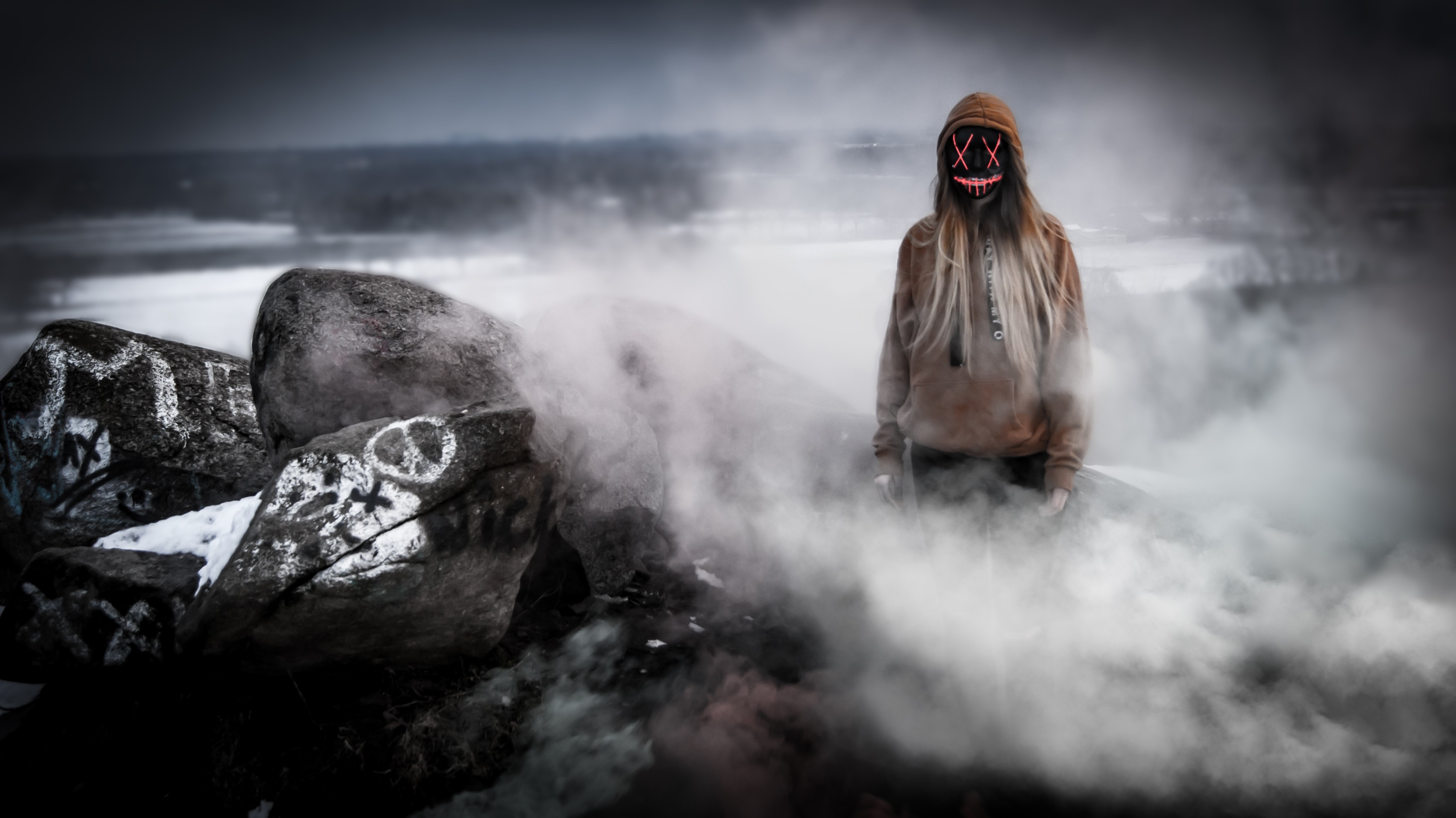 mask, photography, hd, anonymus, 4k, HD Wallpaper