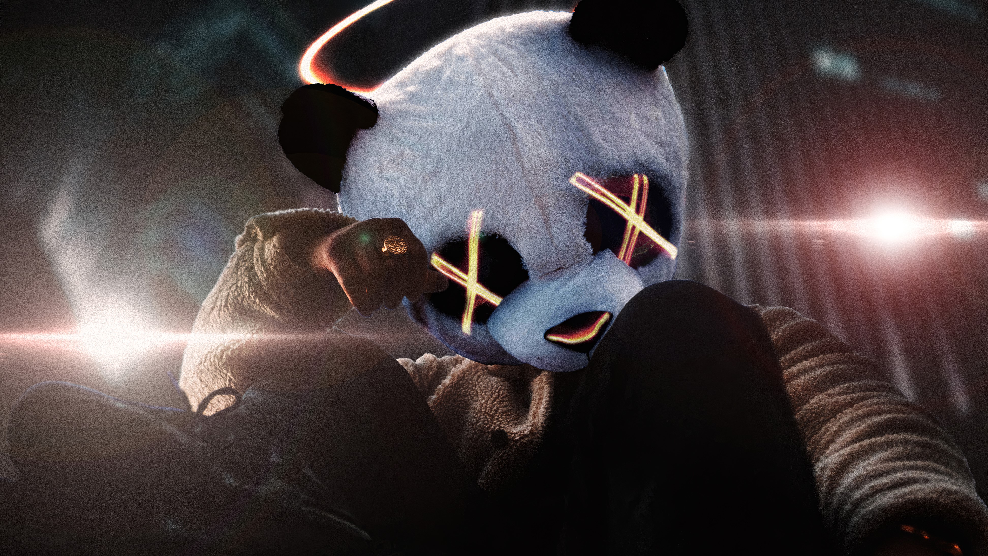 panda, artist, artwork, digital art, hd, 4k, HD Wallpaper