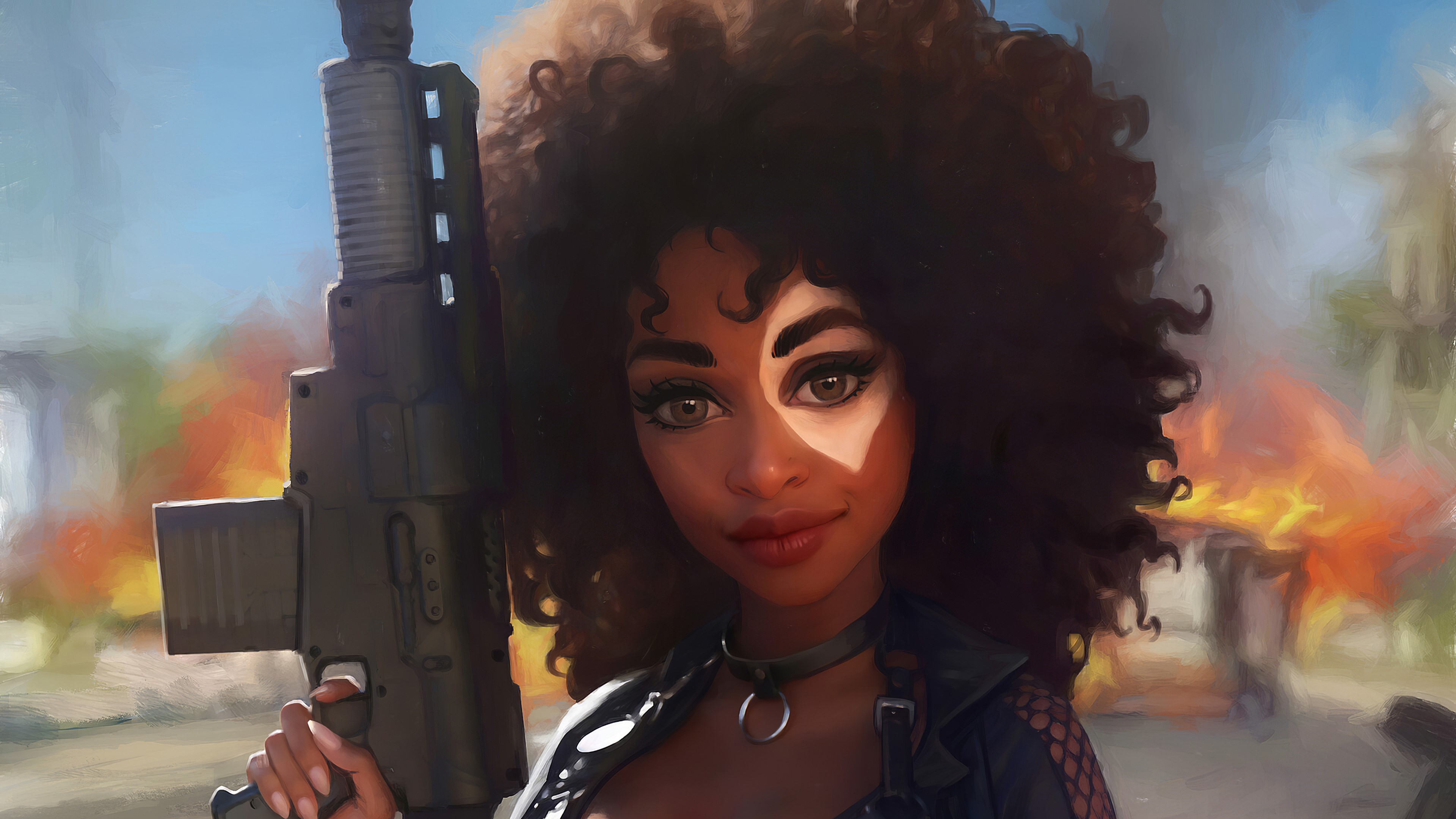 domino, deadpool 2, movies, hd, 4k, artstation, artist, artwork, digital art, HD Wallpaper
