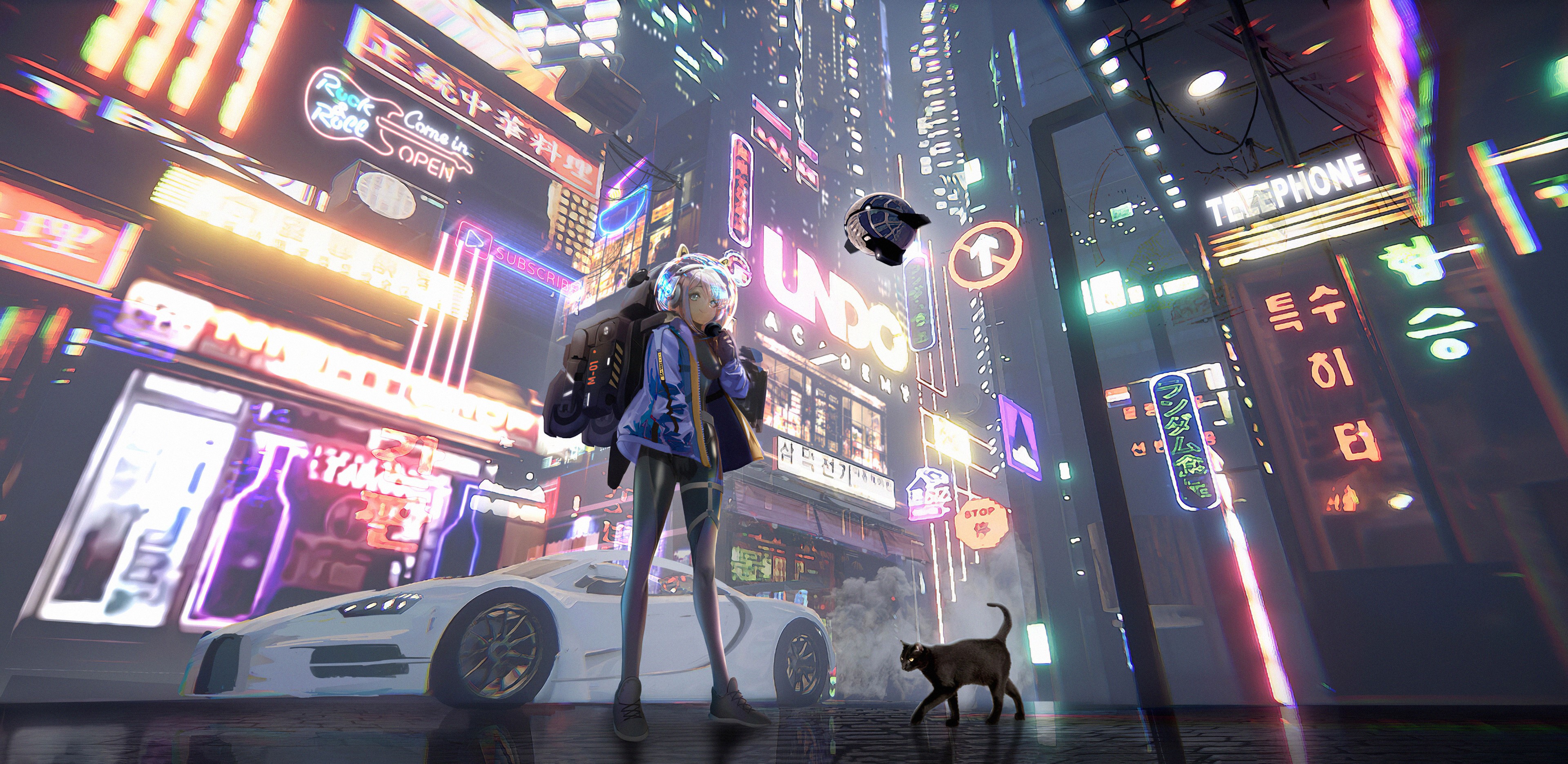anime girl, anime, artist, artwork, digital art, hd, 4k, artstation, HD Wallpaper