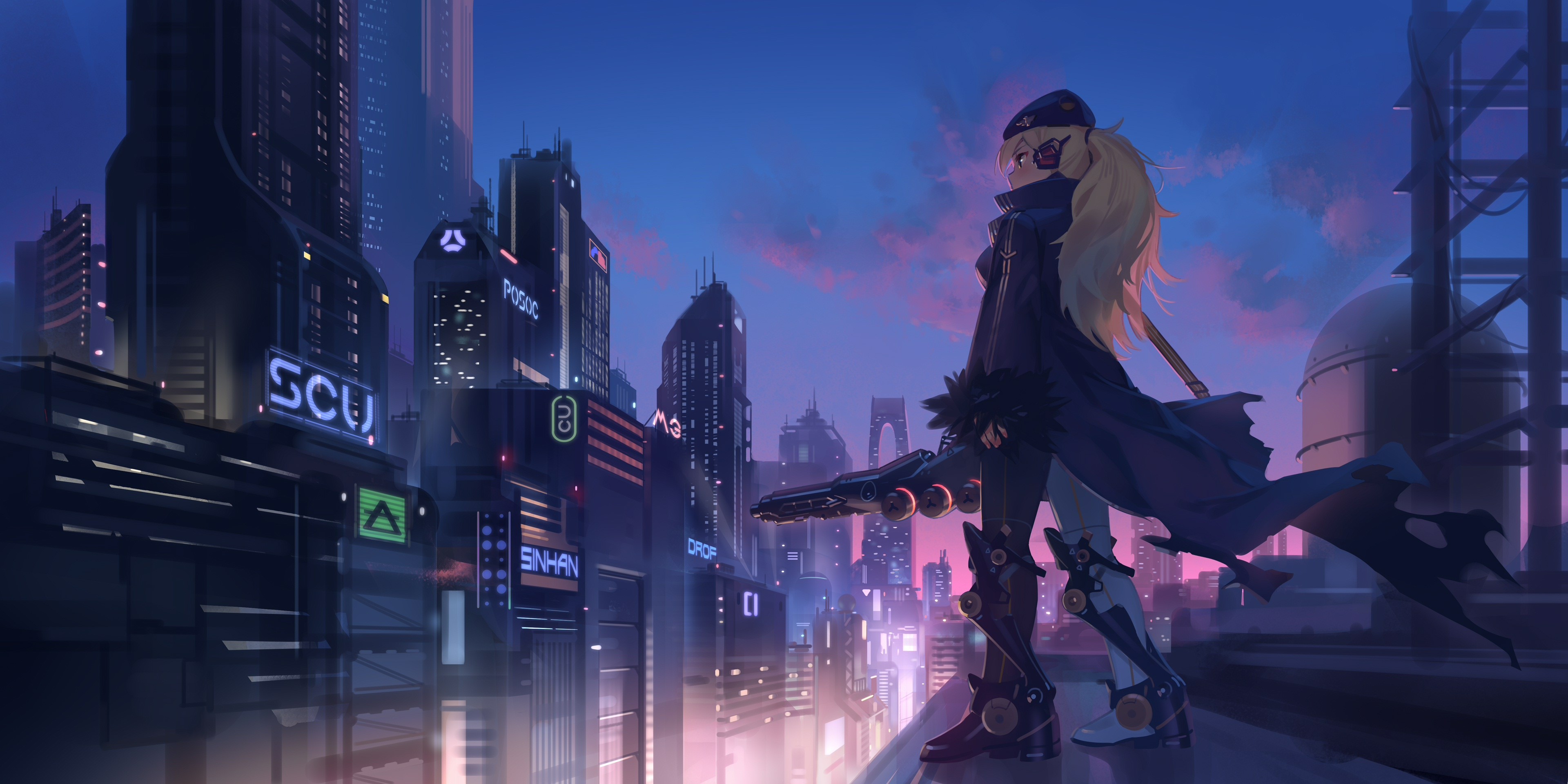 anime girl, anime, artist, artwork, digital art, hd, 4k, deviantart, HD Wallpaper