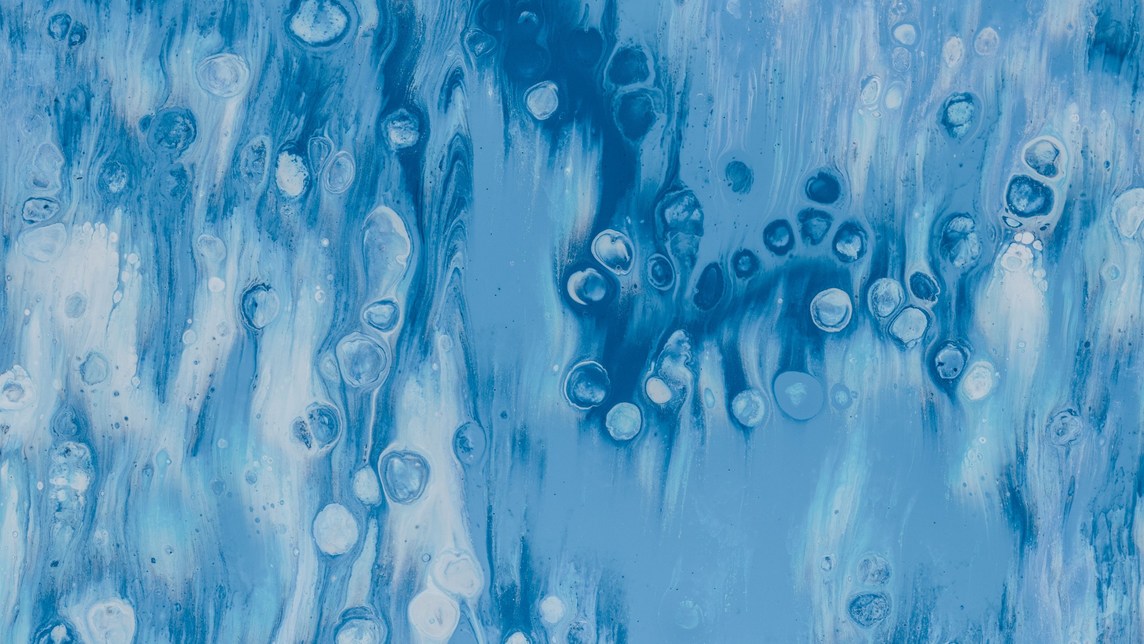 stains, spots, abstraction, texture, blue, 4k, HD Wallpaper