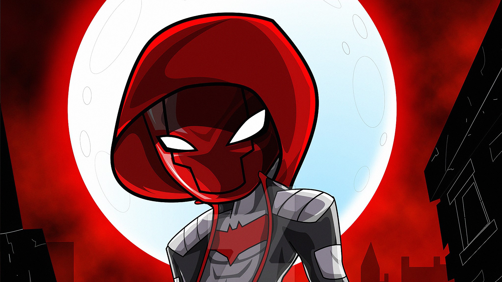 red hood, hd, supervillain, superheroes, artwork, digital art, deviantart, HD Wallpaper