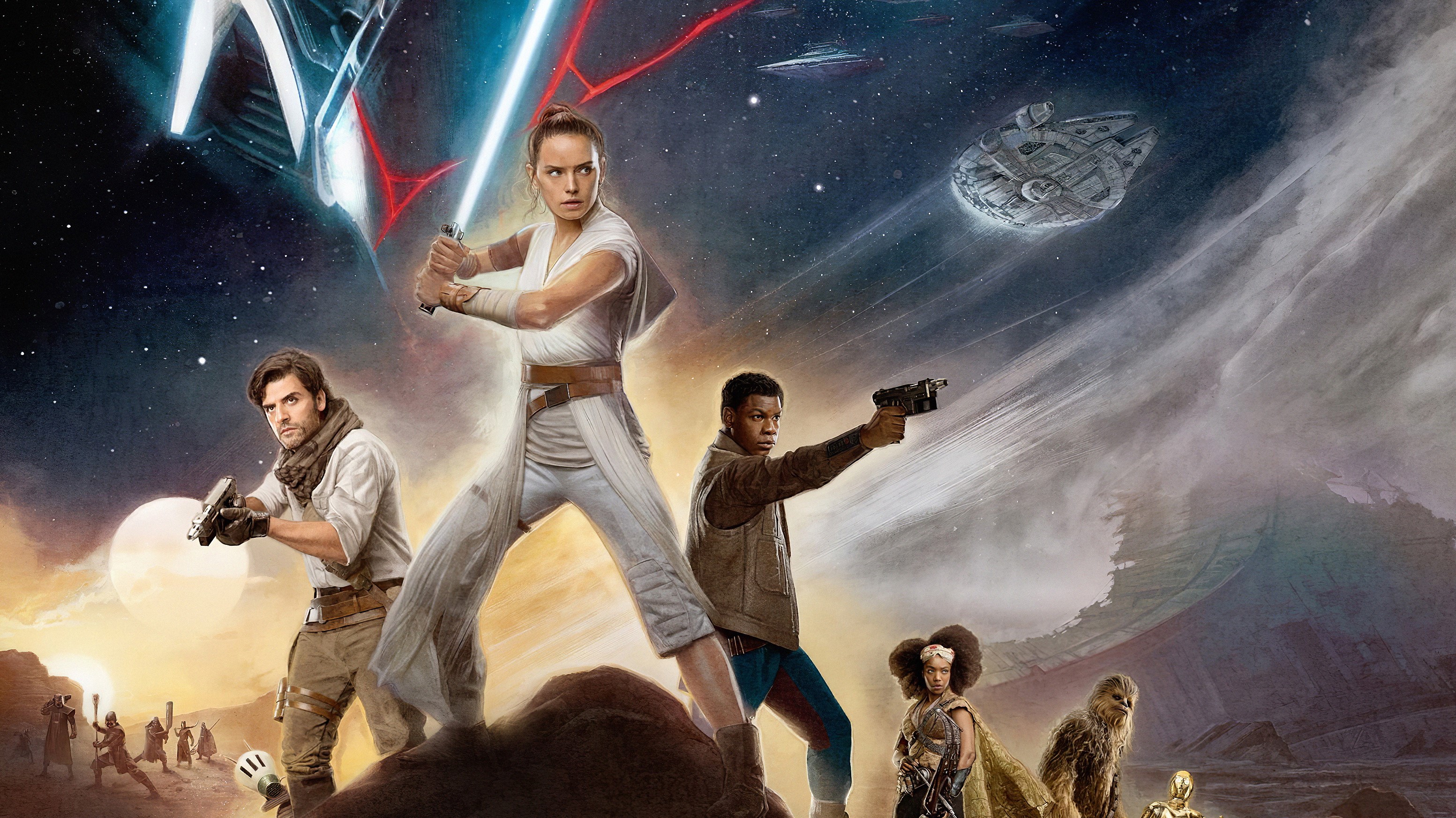 star wars the rise of skywalker, rey, movies, 2019 movies, hd, star wars, 4k, HD Wallpaper