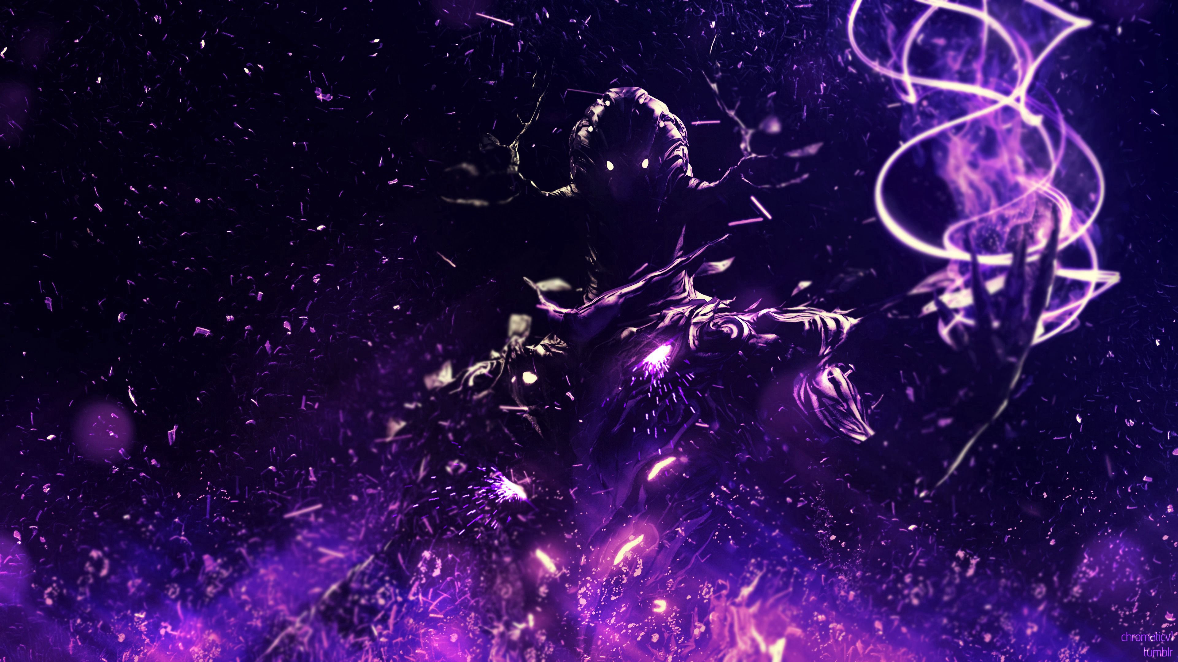 creature, dark, sparks, glare, art, 4k, HD Wallpaper