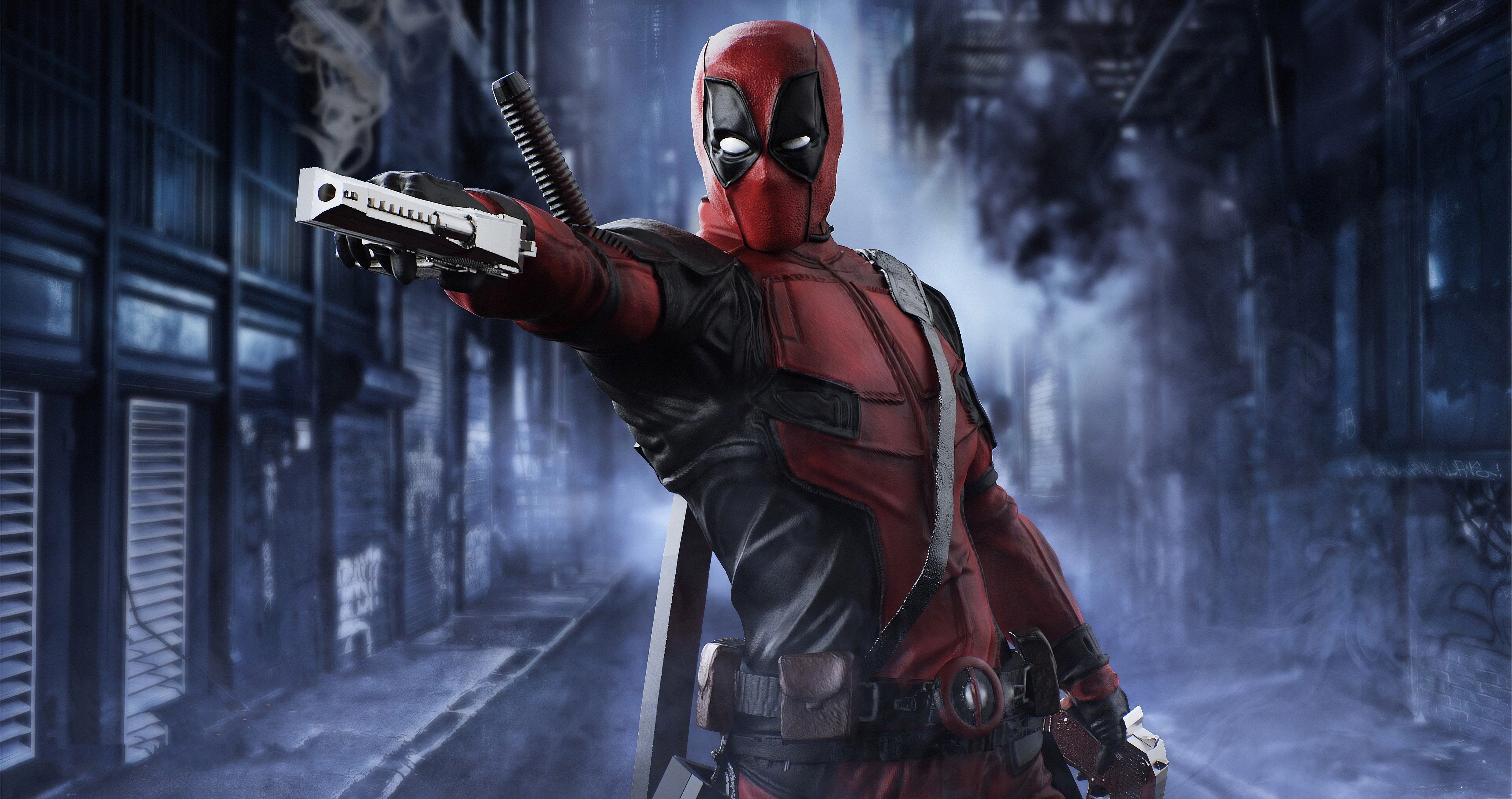 deadpool, hd, 4k, superheroes, artwork, artist, digital art, HD Wallpaper