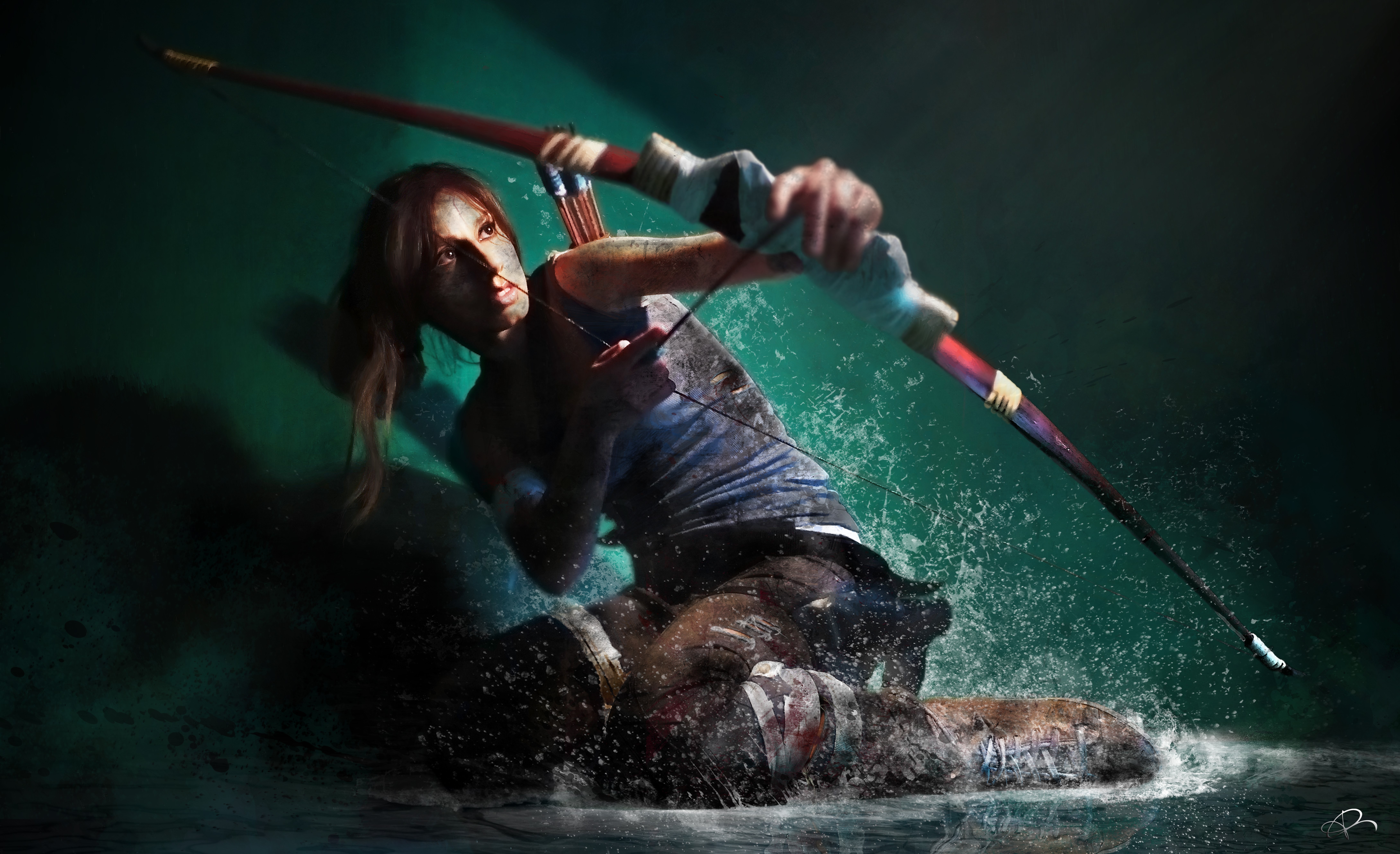 tomb raider, lara croft, games, hd, 4k, deviantart, HD Wallpaper
