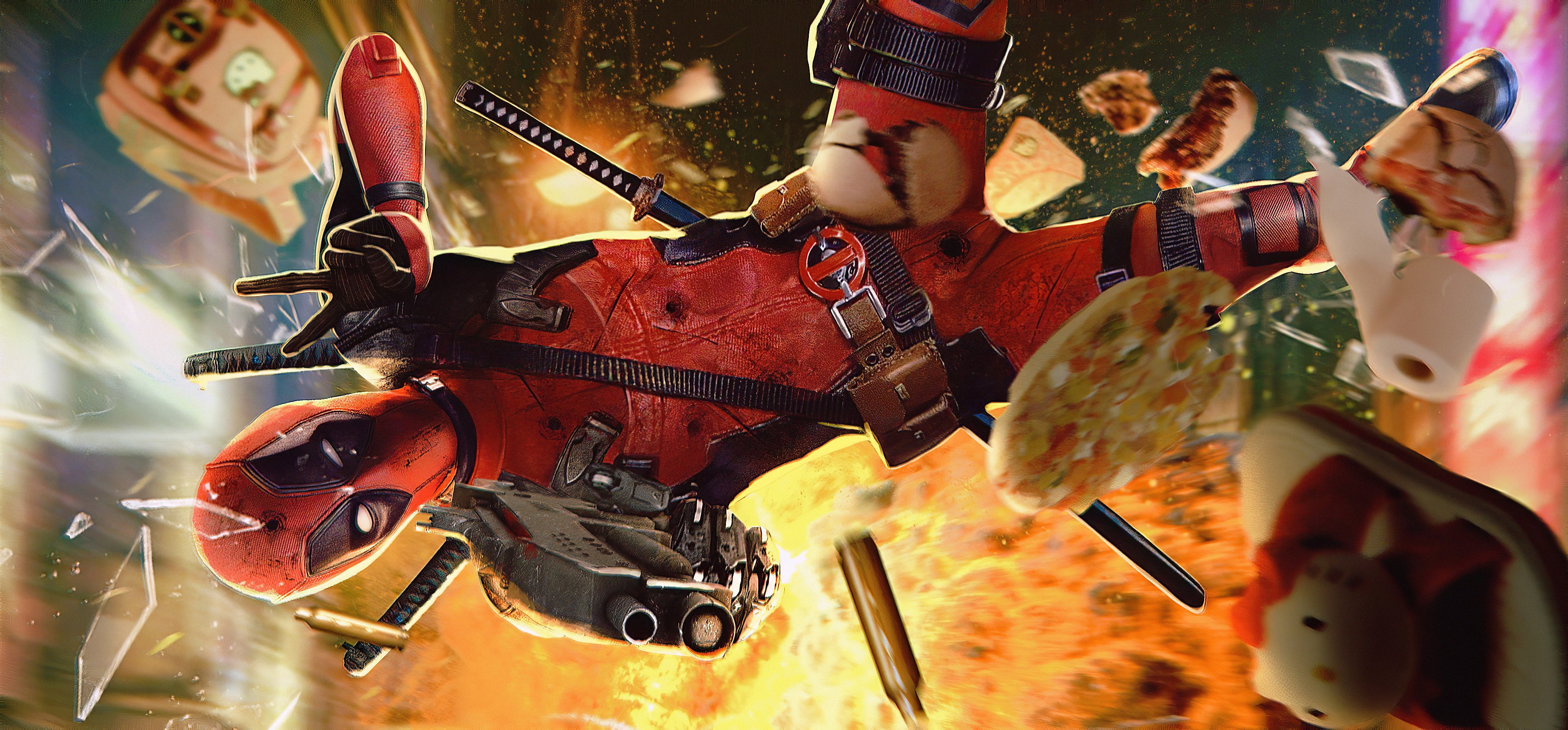 deadpool, hd, 4k, superheroes, artwork, digital art, HD Wallpaper