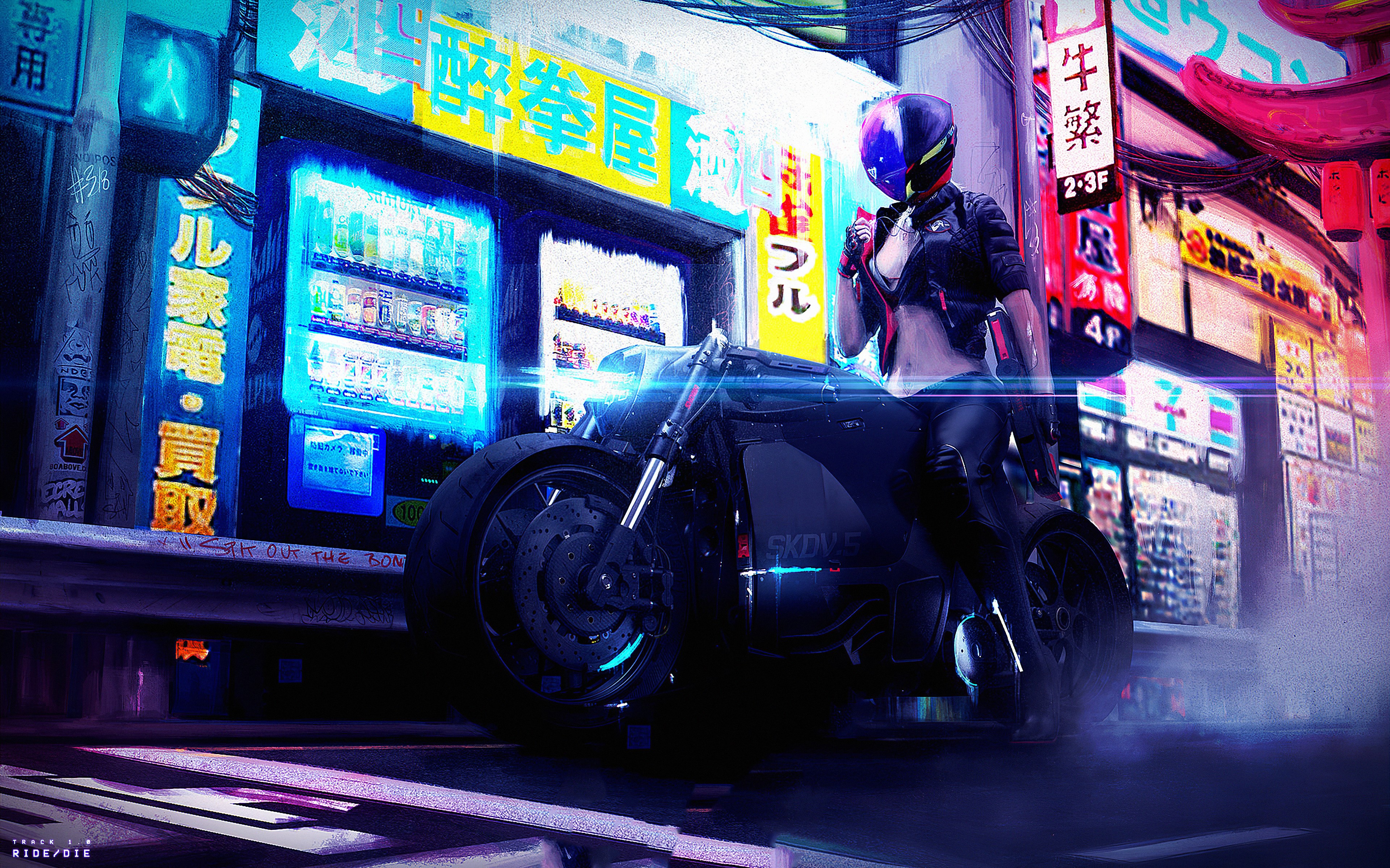 cyberpunk, artist, hd, 4k, artwork, artstation, HD Wallpaper