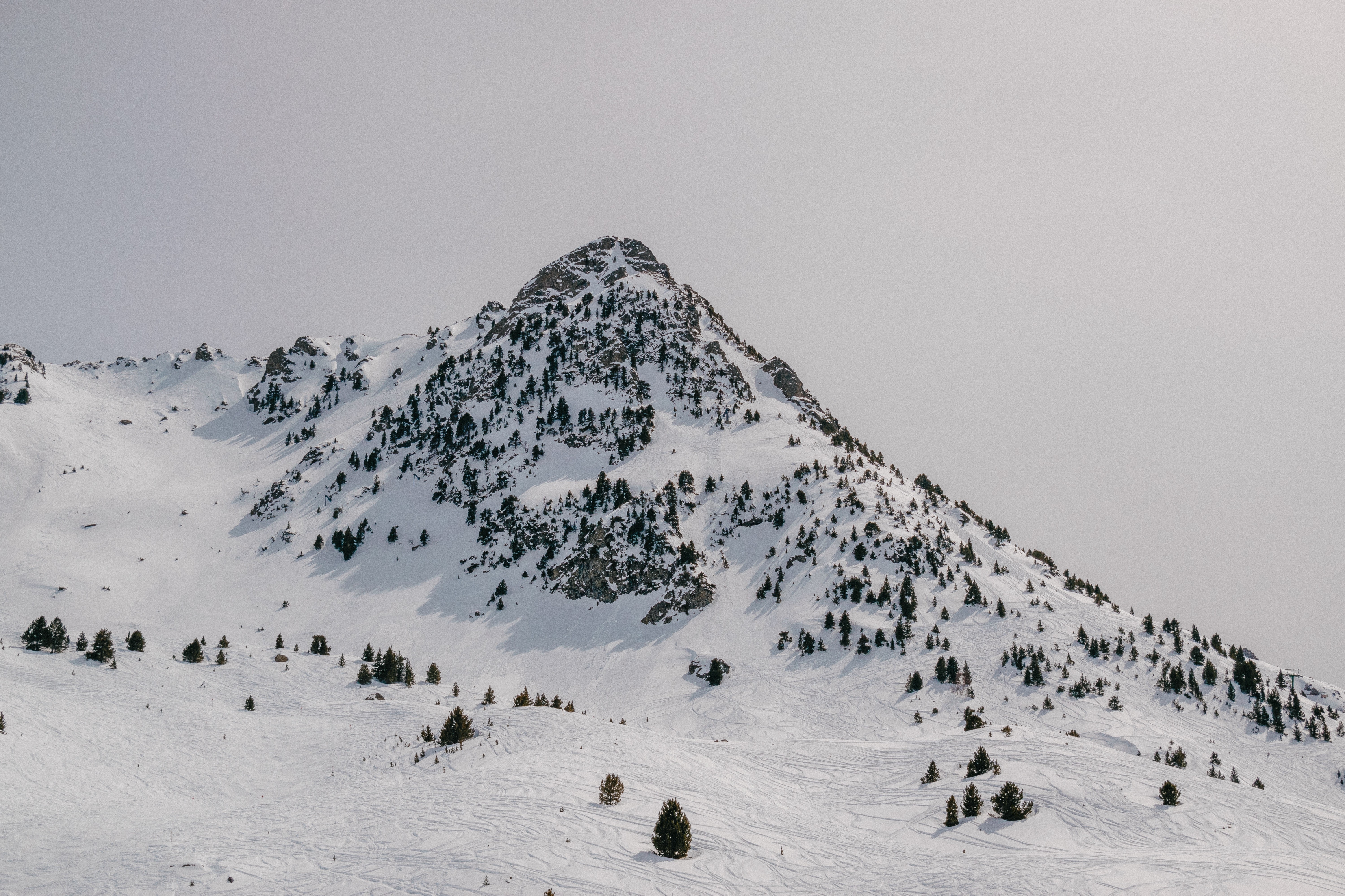 mountains, snow, nature, hd, 4k, 5k, HD Wallpaper