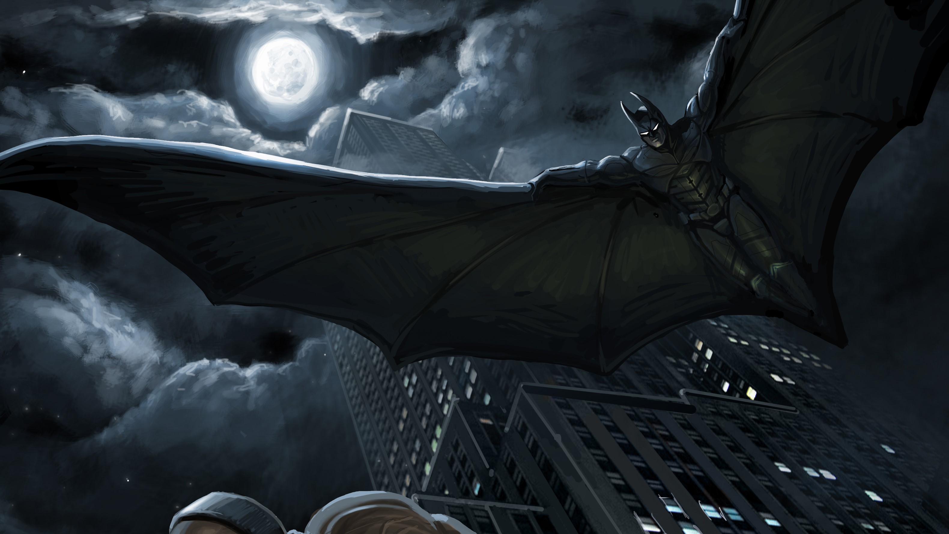 batman, hd, superheroes, digital art, artwork, HD Wallpaper
