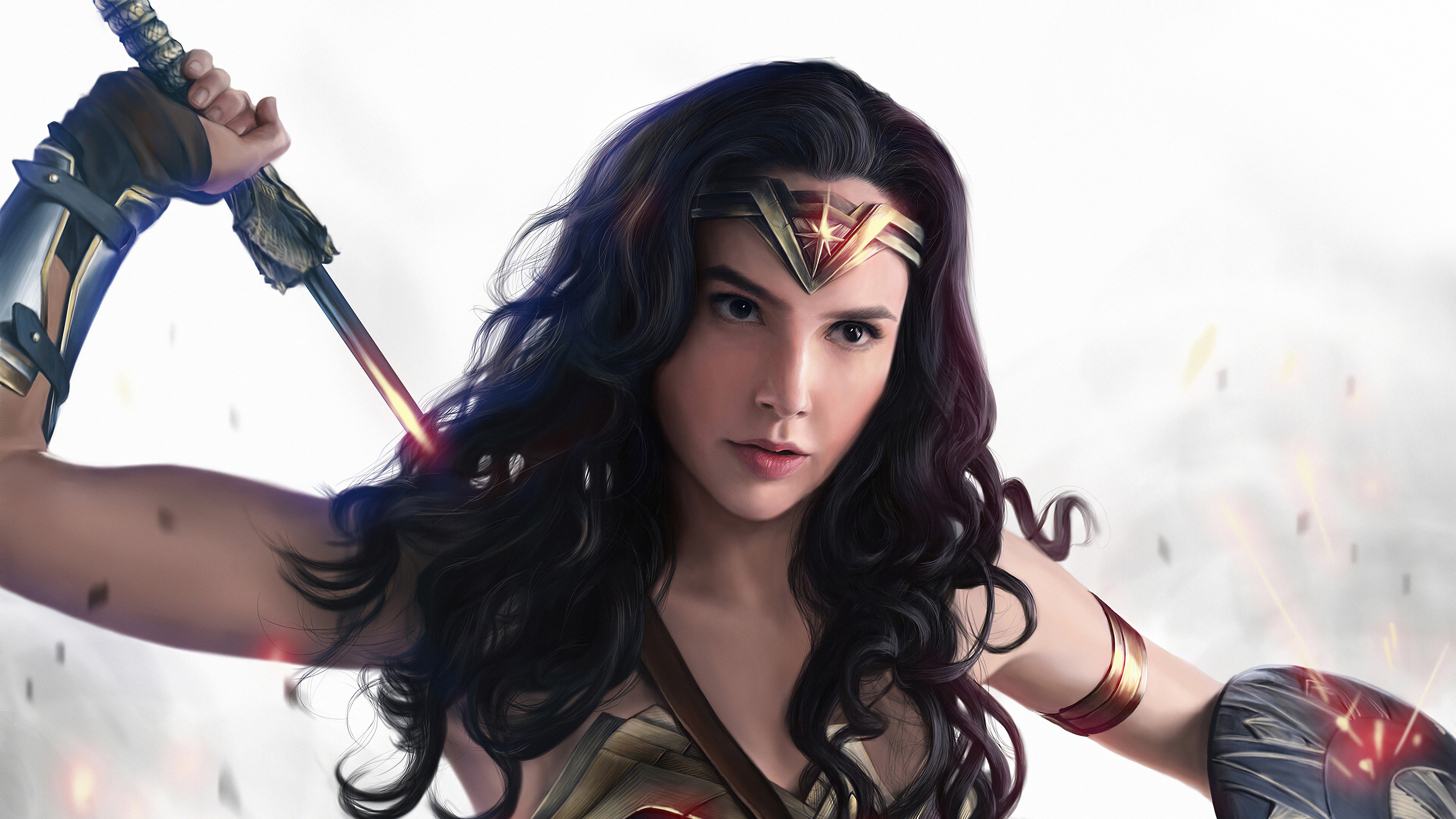 wonder woman, hd, 4k, superheroes, artwork, digital art, artstation, HD Wallpaper