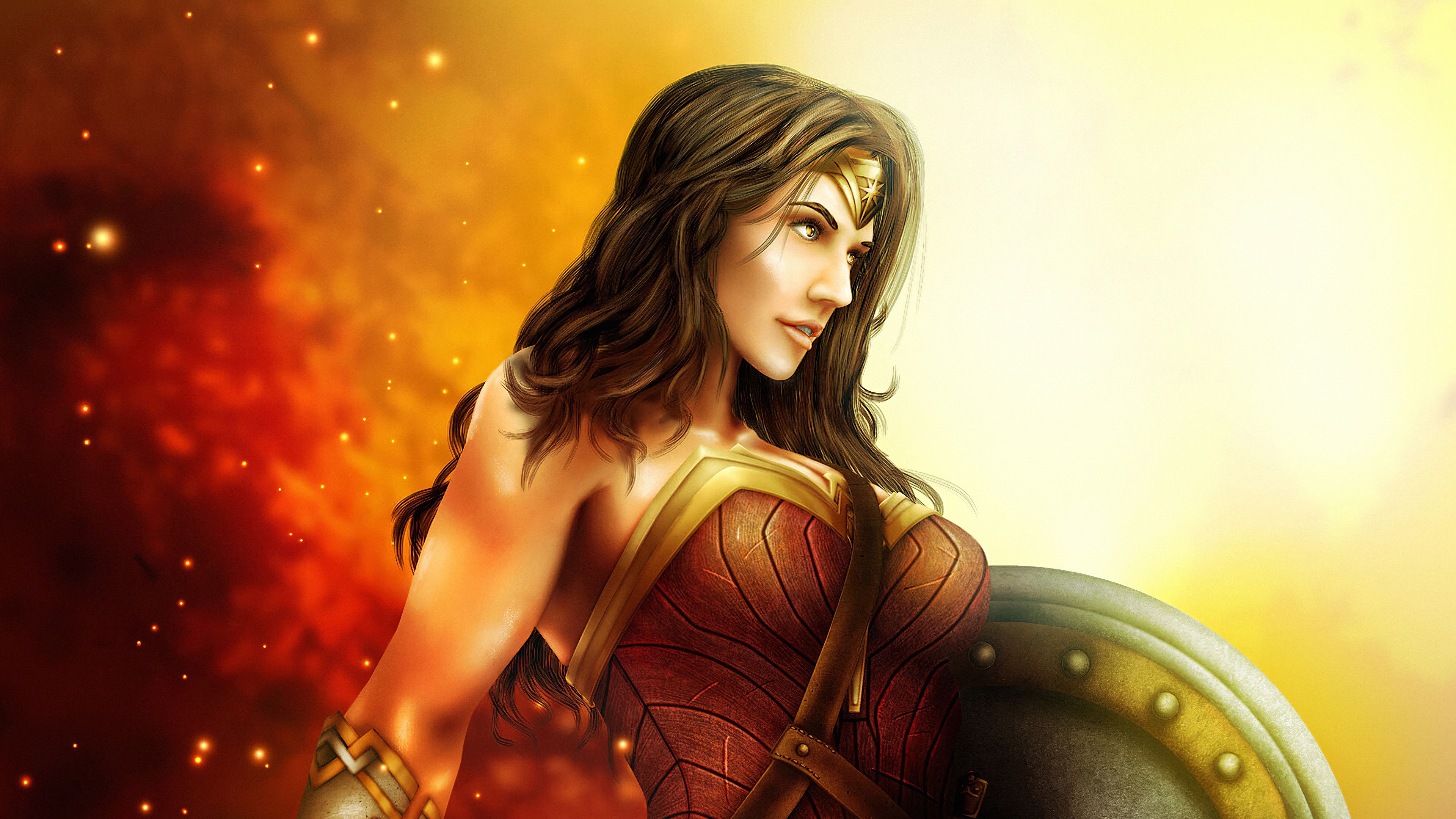 wonder woman, hd, superheroes, artist, artwork, digital art, artstation, HD Wallpaper