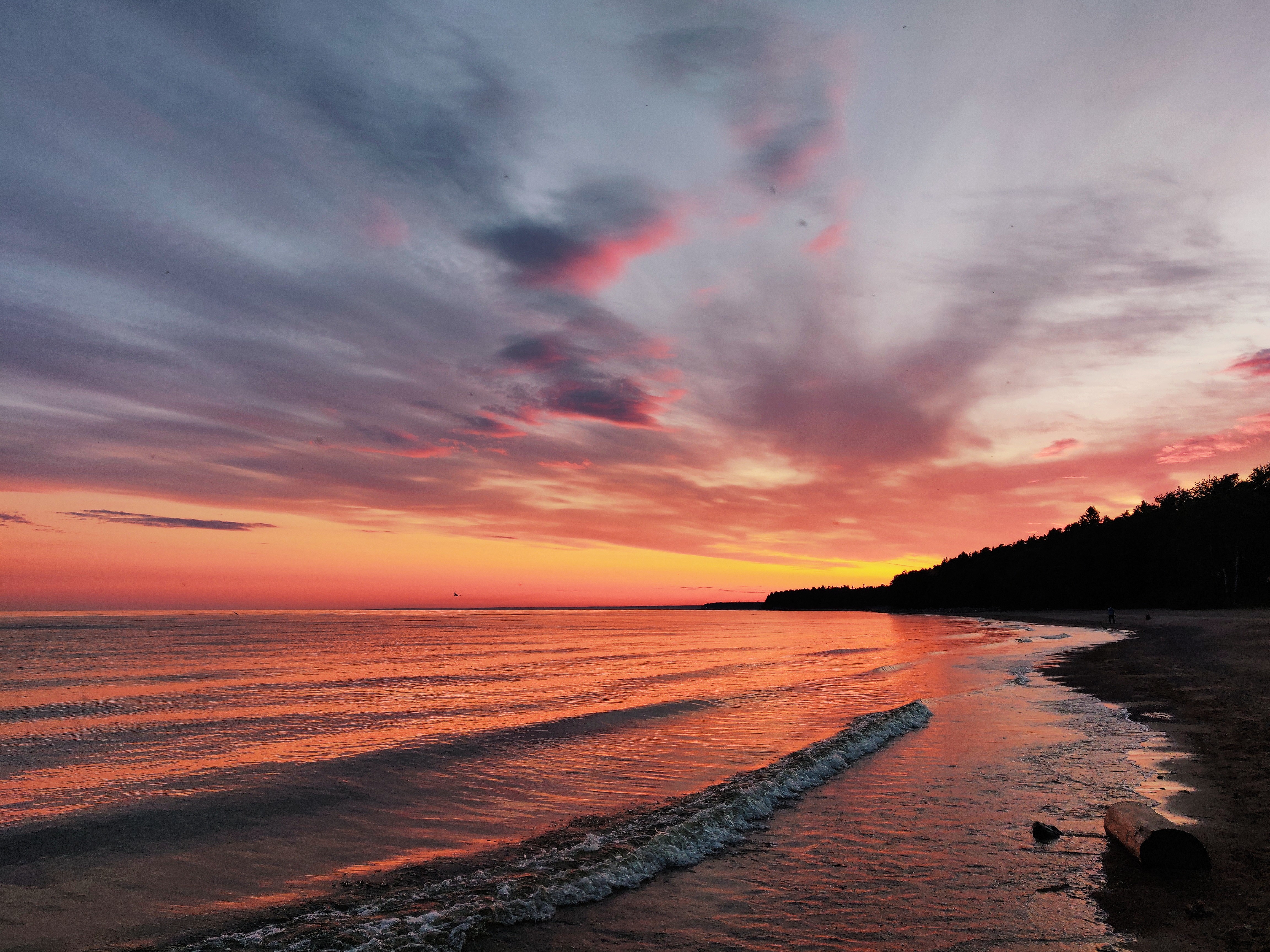 landscape, beach, evening, nature, hd, 4k, 5k, HD Wallpaper