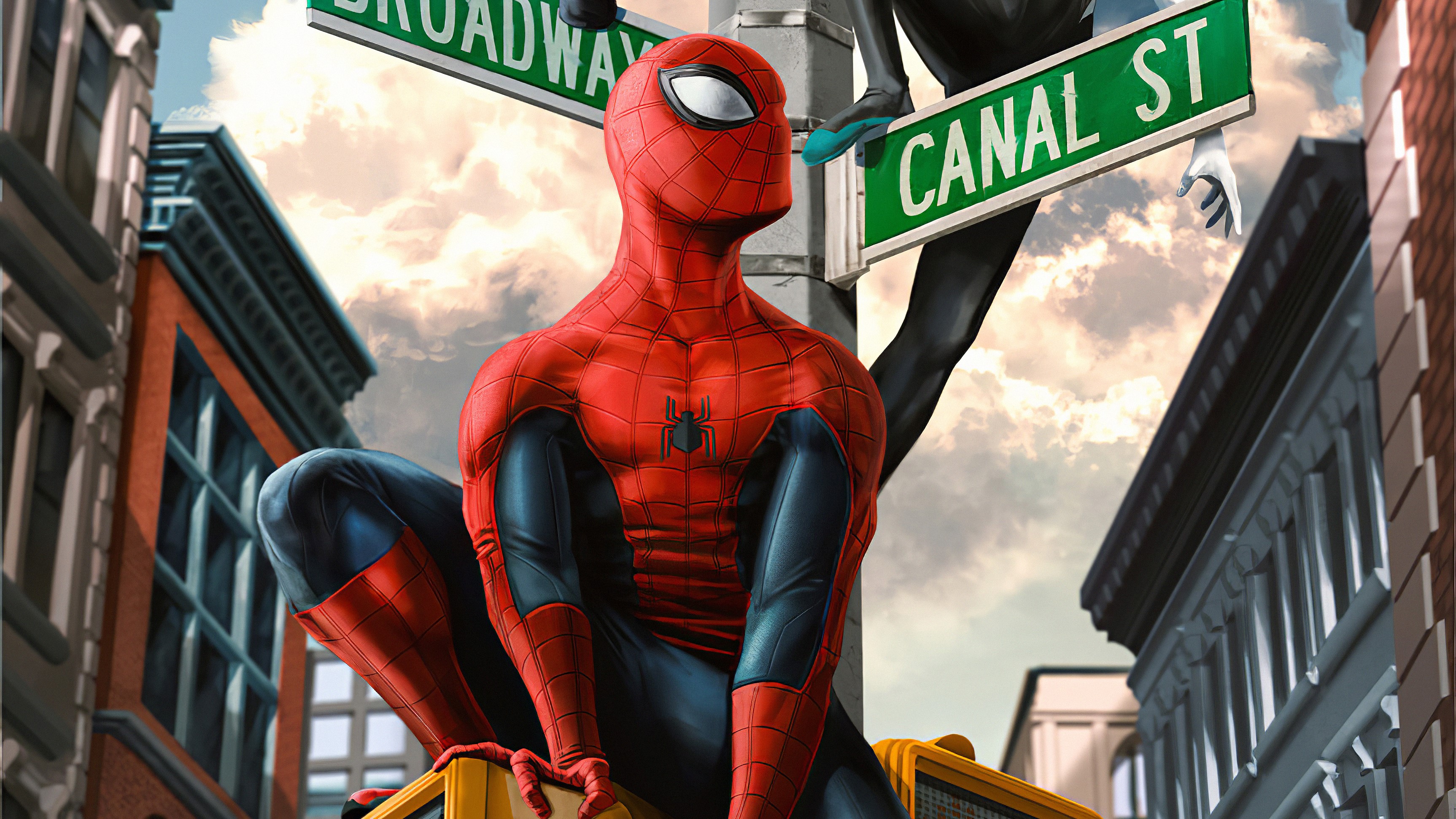 spiderman, hd, 4k, superheroes, artwork, digital art, art, artstation, HD Wallpaper