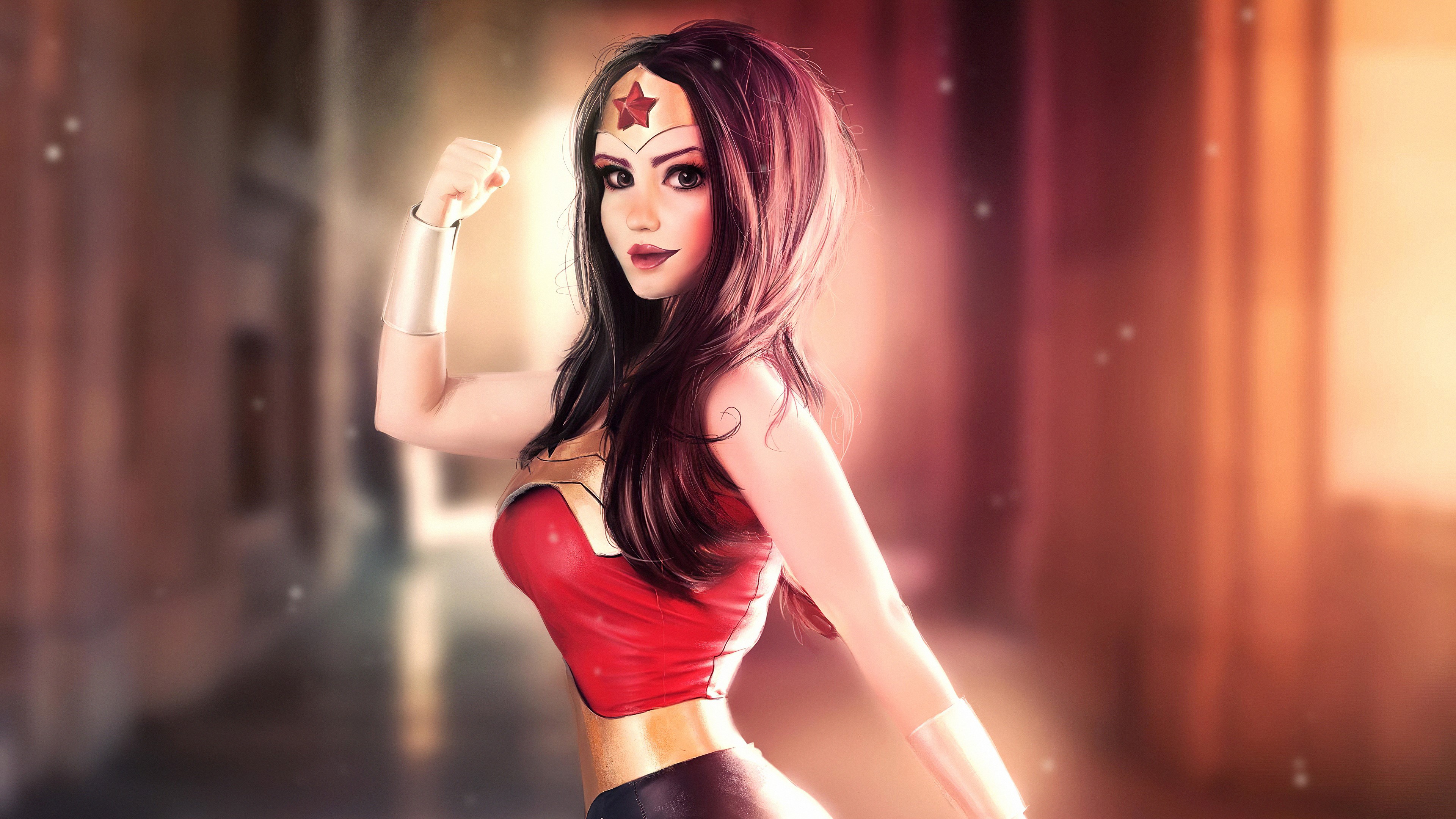 wonder woman, hd, 4k, superheroes, artist, artwork, digital art, artstation, HD Wallpaper