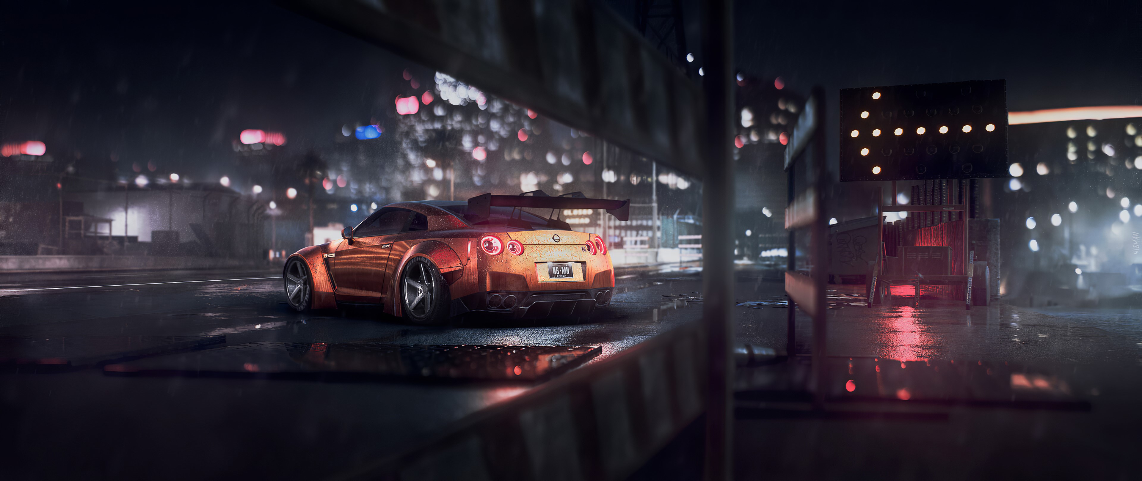need for speed, nissan gtr, nissan, cars, hd, 4k, artstation, HD Wallpaper
