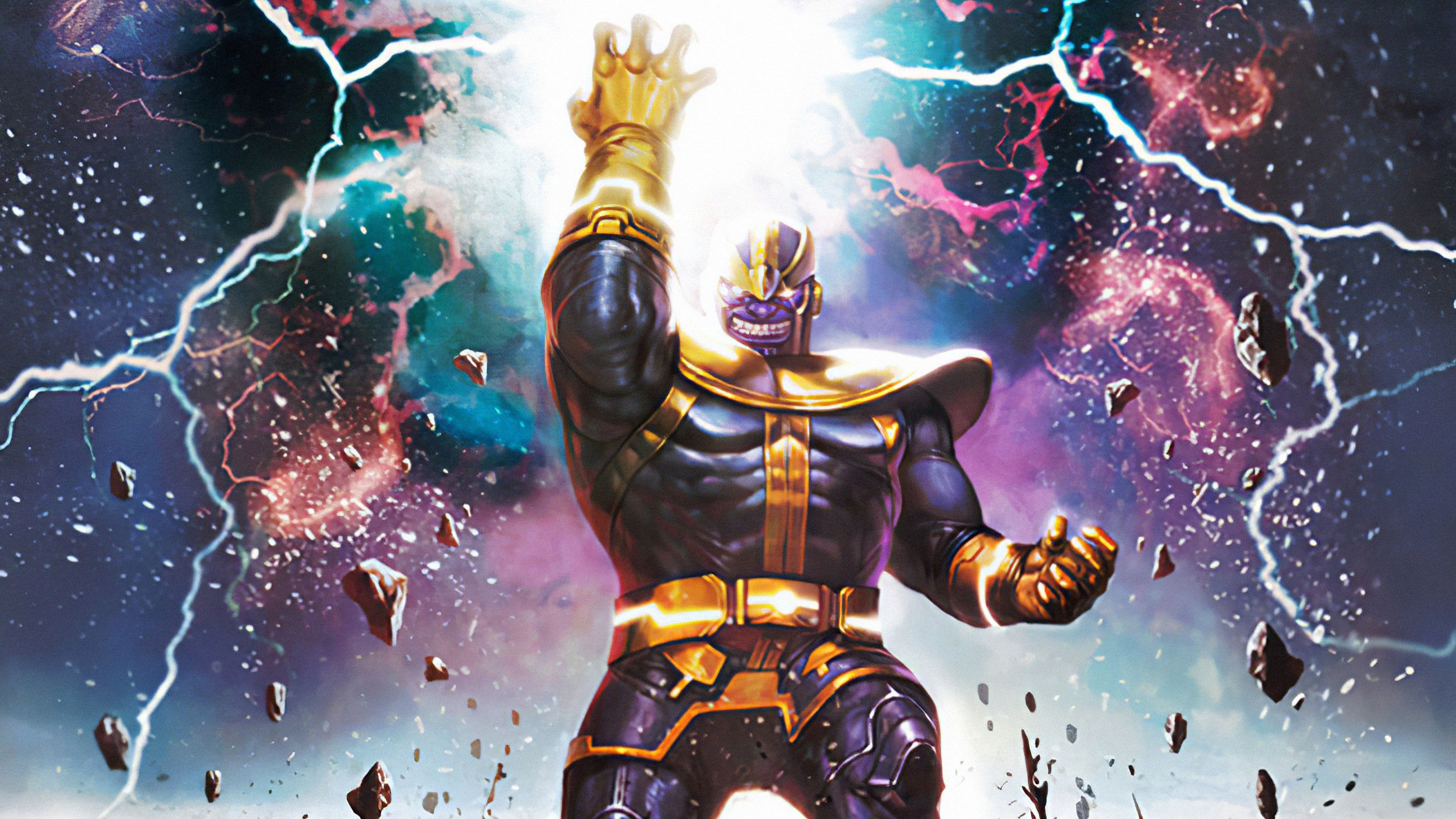 thanos, marvel, superheroes, hd, artist, artwork, digital art, artstation, HD Wallpaper