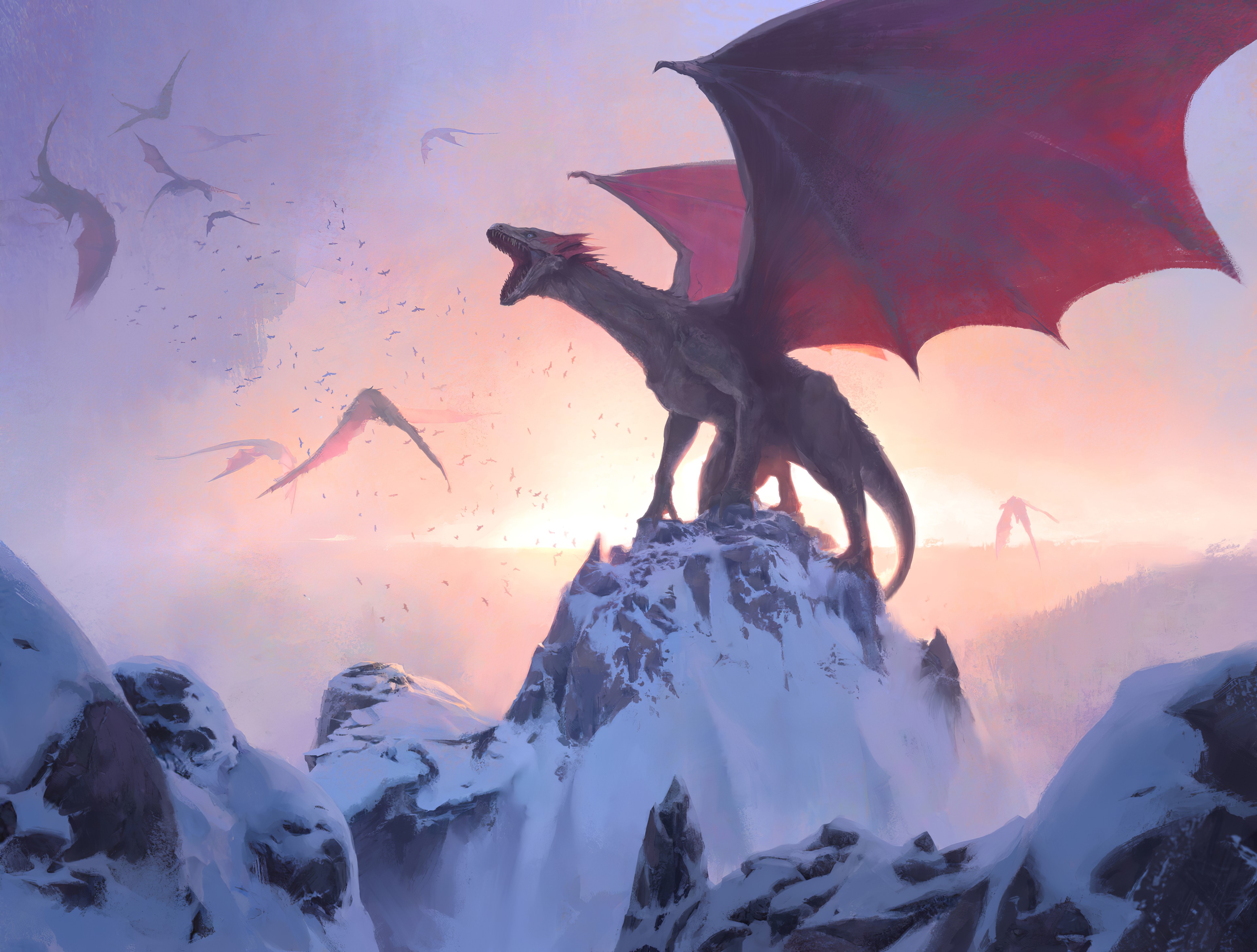 dragon, artist, artwork, digital art, hd, 4k, artstation, HD Wallpaper