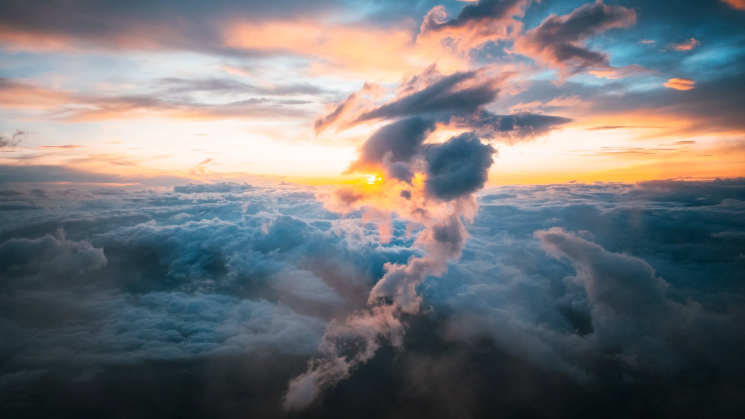 mount fuji, clouds, sunrise, nature, hd, HD Wallpaper