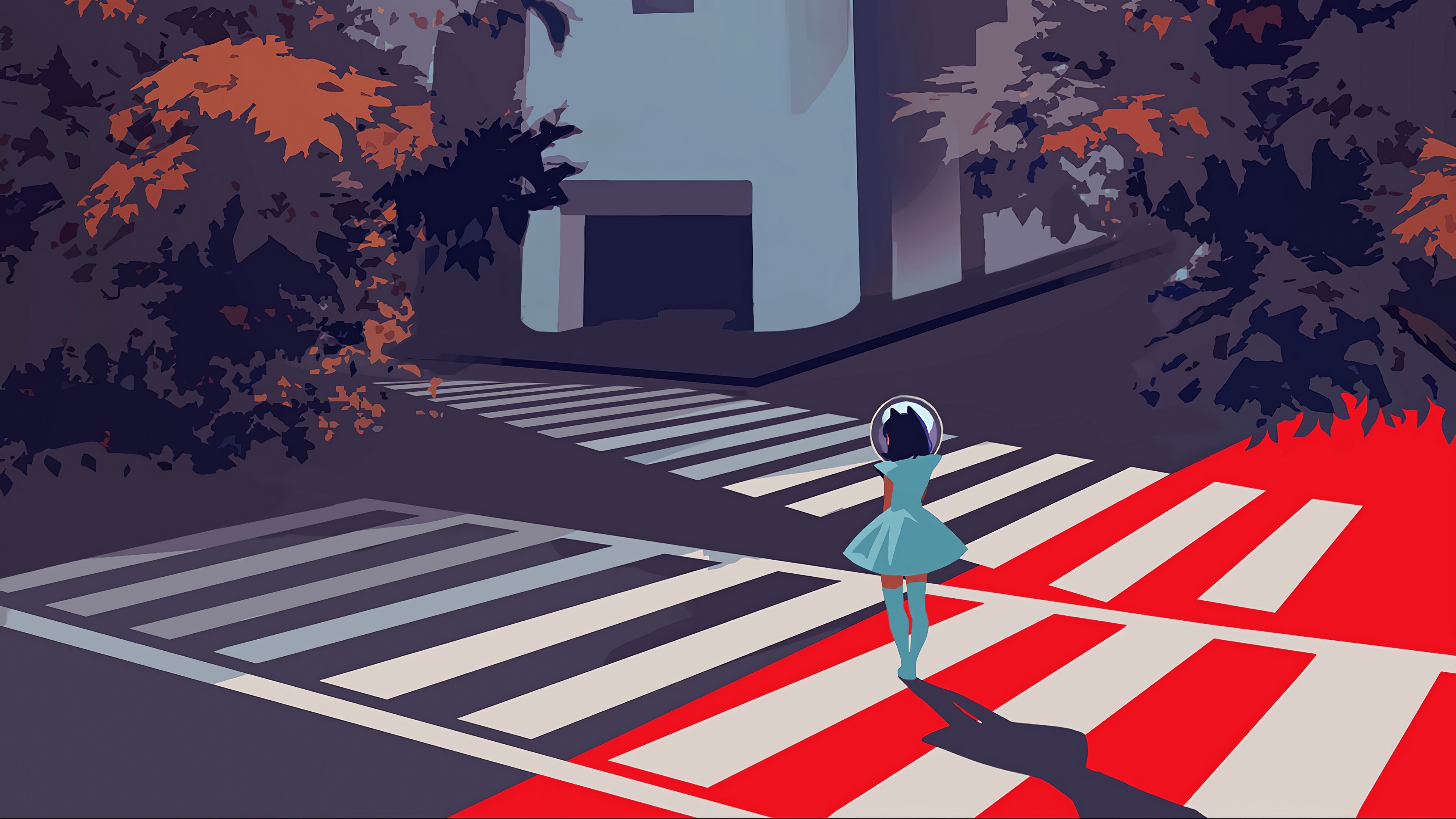 artist, artwork, digital art, hd, 4k, road, HD Wallpaper