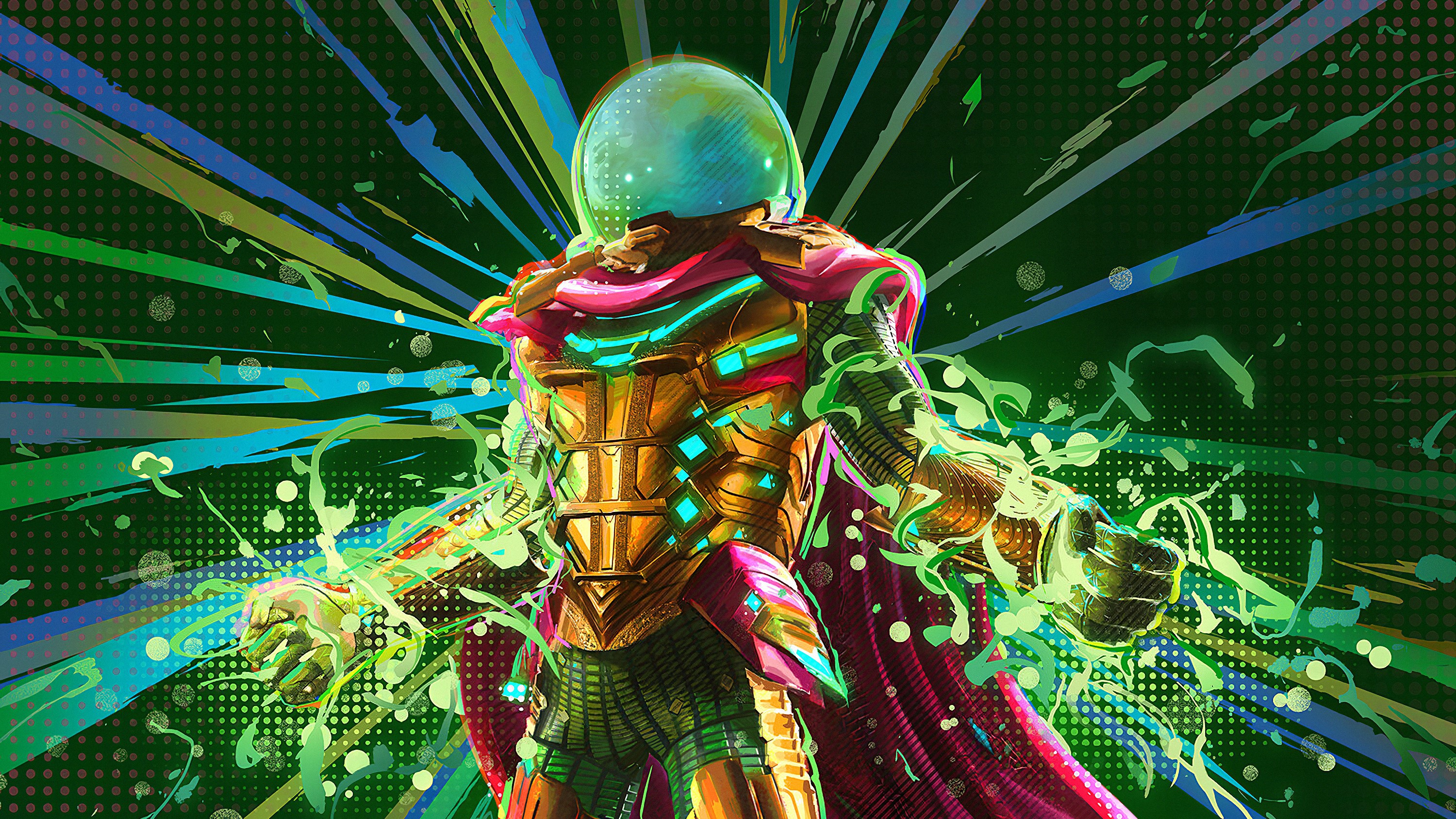 mysterio, hd, 4k, superheroes, artwork, artstation, HD Wallpaper