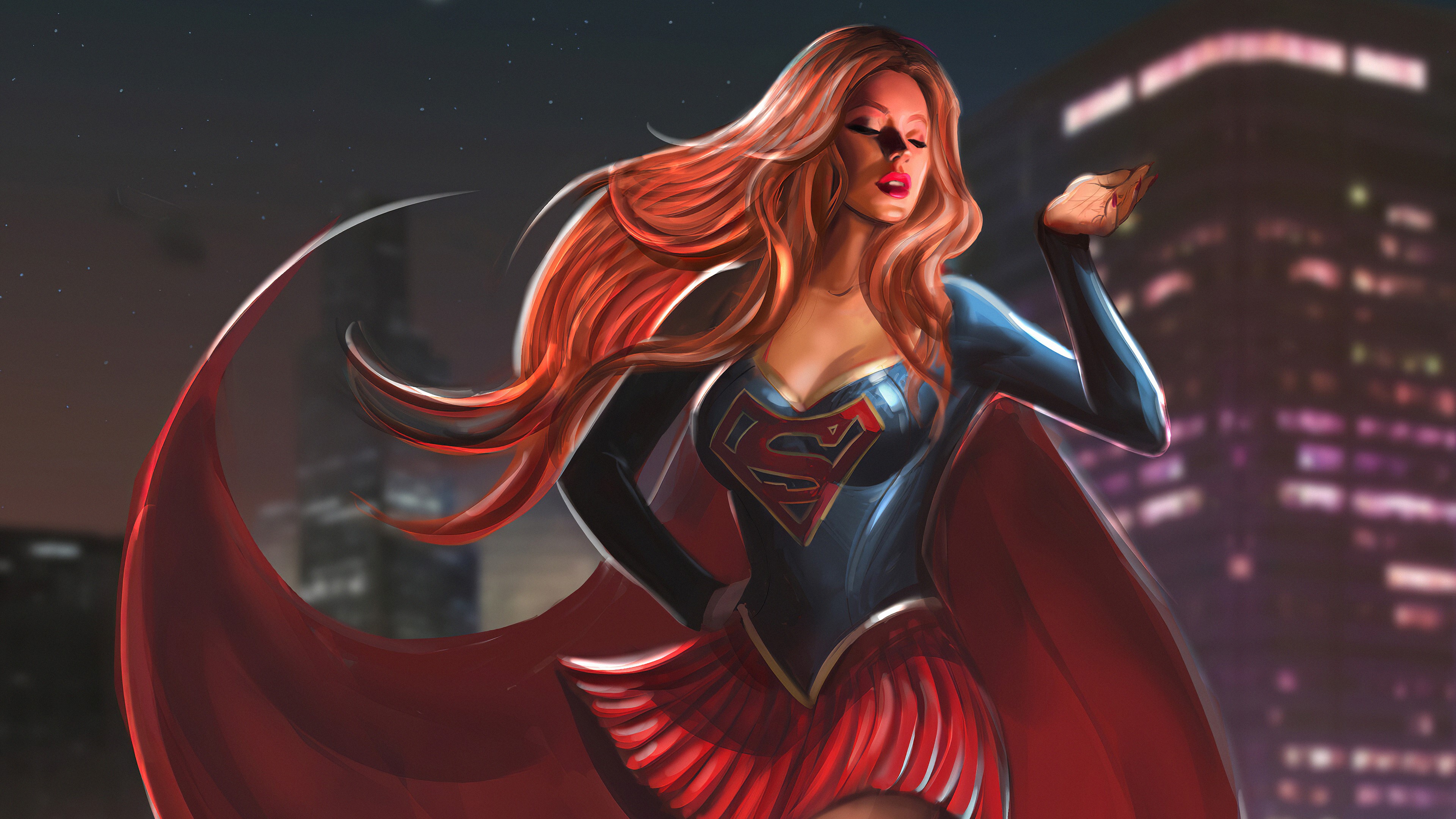 supergirl, hd, 4k, superheroes, artwork, digital art, artstation, HD Wallpaper