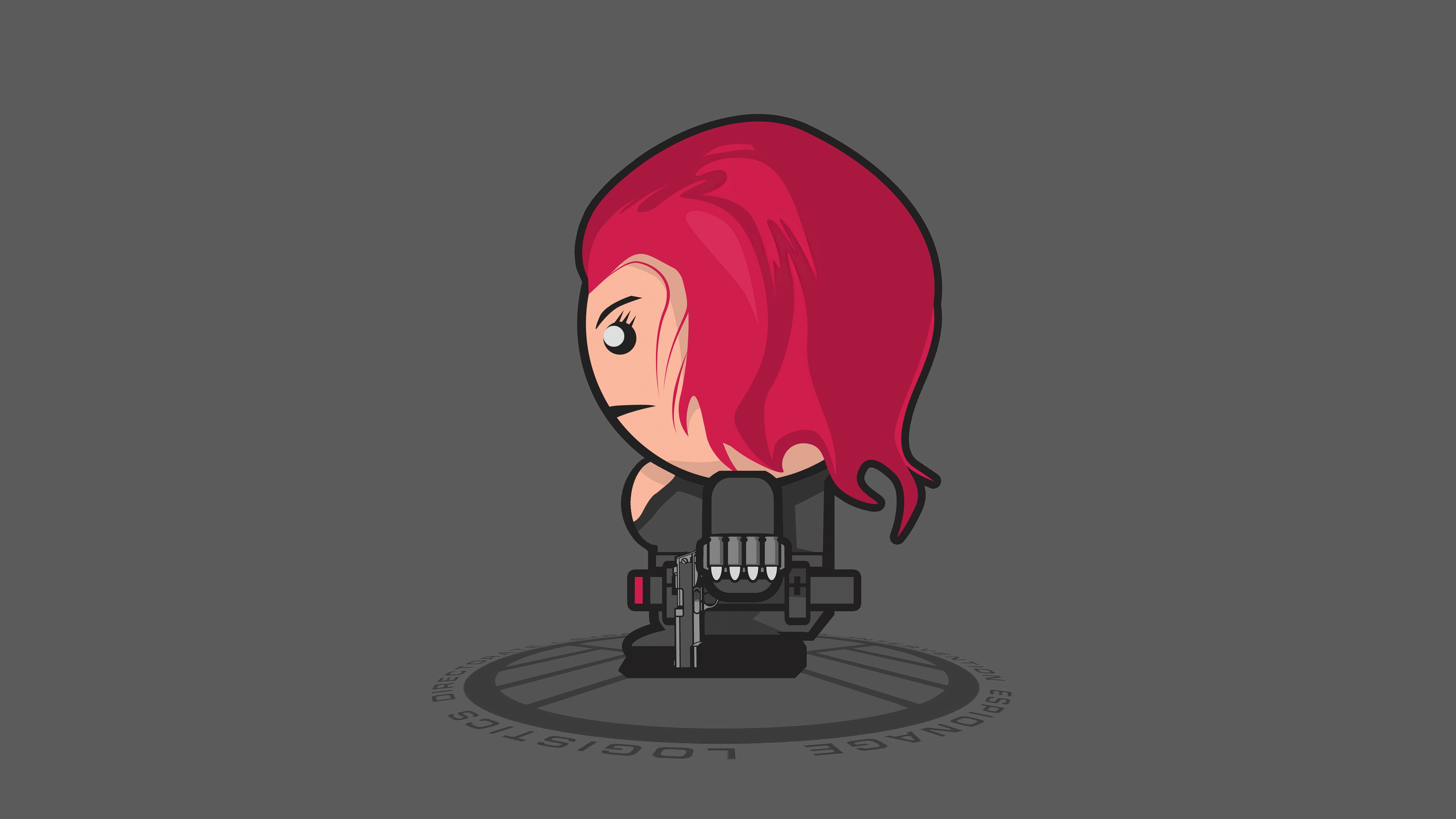 black widow, superheroes, minimalism, minimalist, artist, artwork, digital art, hd, 4k, HD Wallpaper