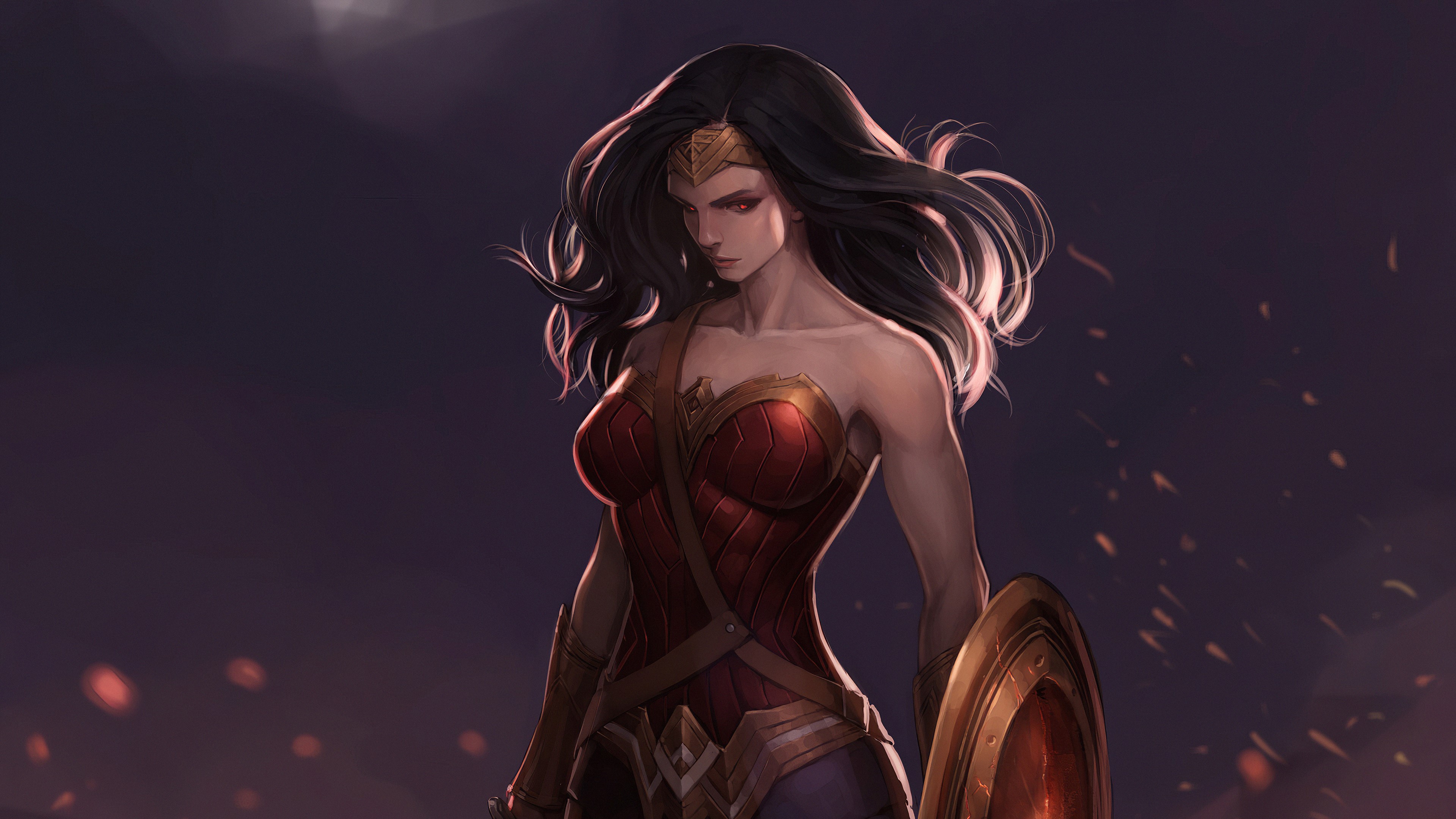 wonder woman, hd, 4k, superheroes, artwork, digital art, artstation, HD Wallpaper