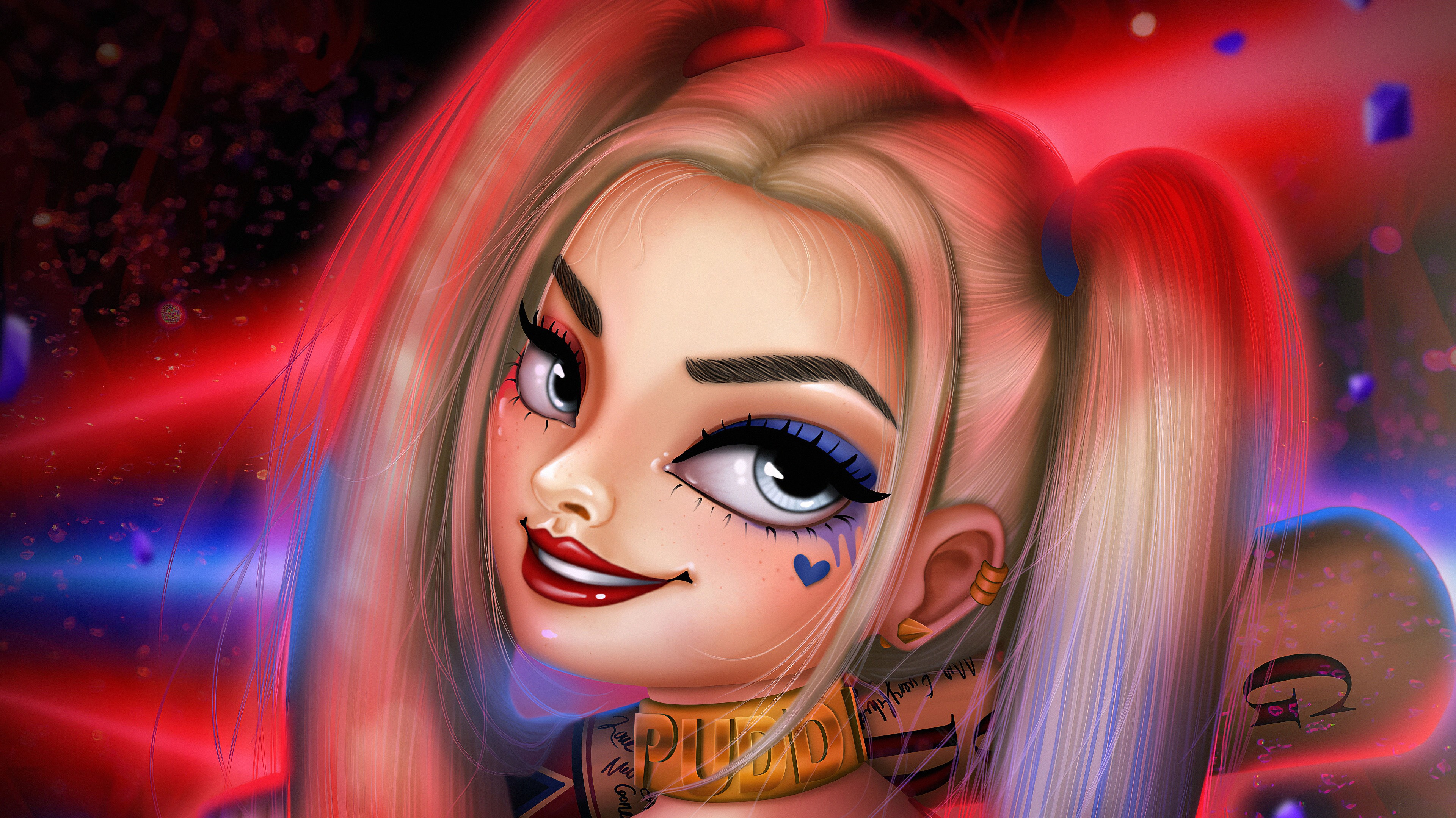 harley quinn, hd, superheroes, digital art, artwork, 4k, artstation, HD Wallpaper