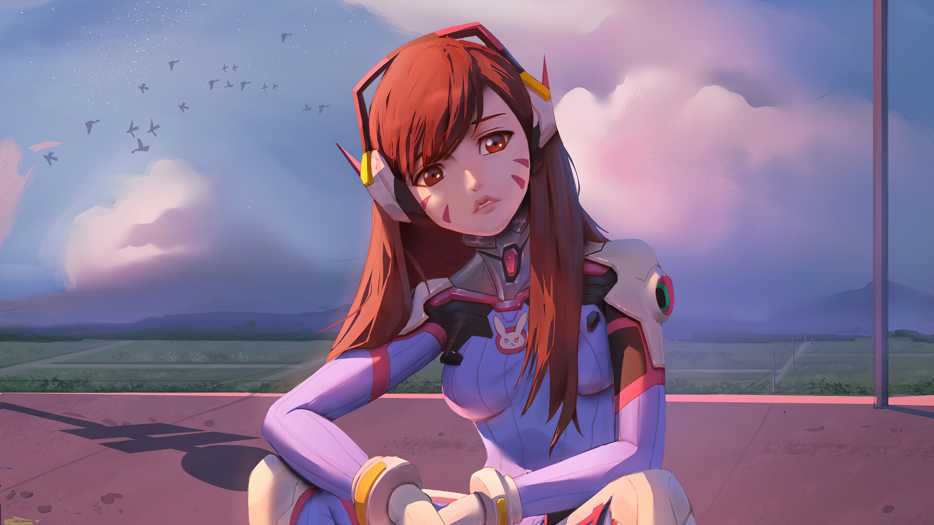 dva overwatch, overwatch, games, artwork, hd, 4k, HD Wallpaper