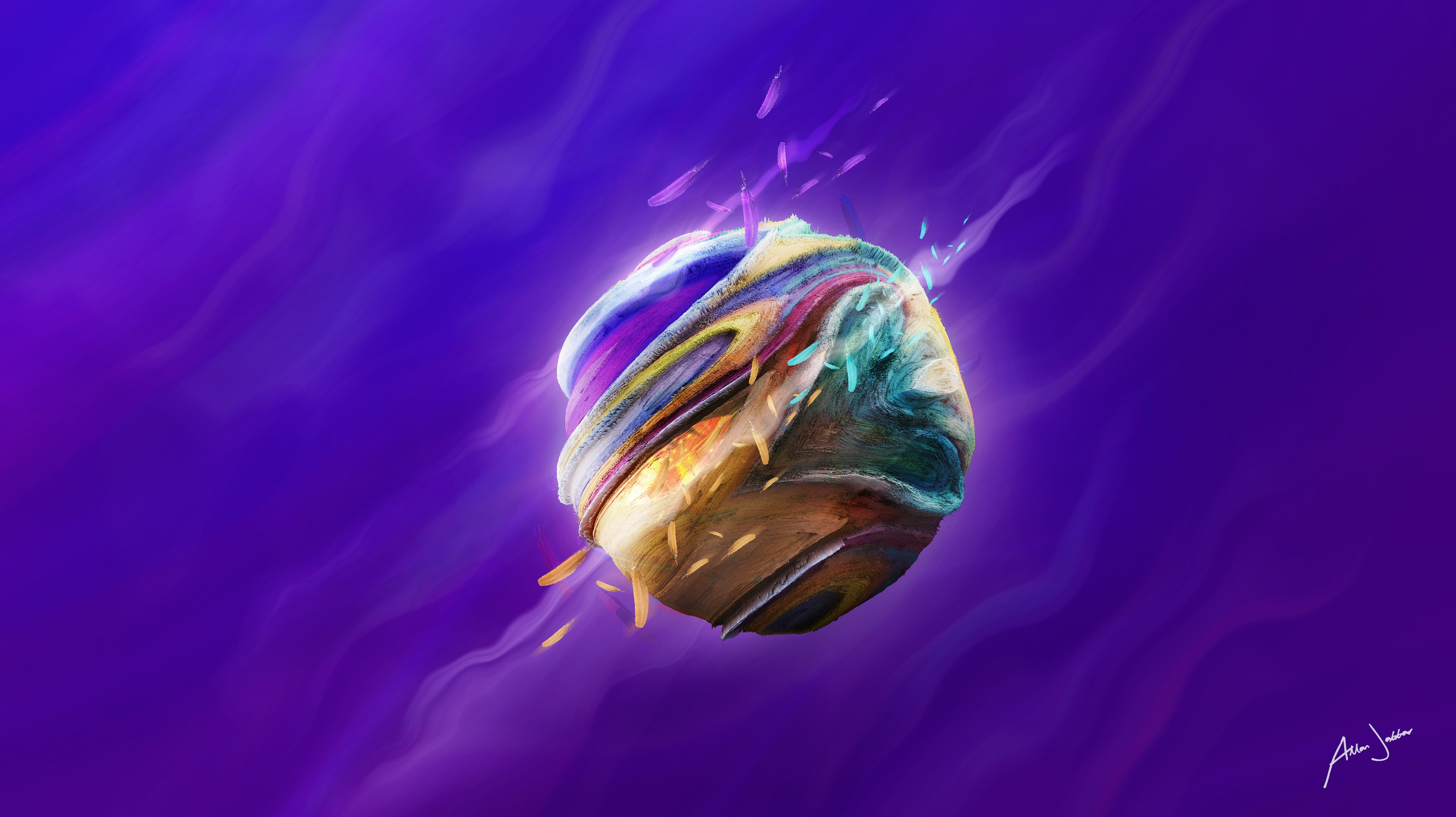 planet, artist, artwork, digital art, hd, 4k, behance, HD Wallpaper
